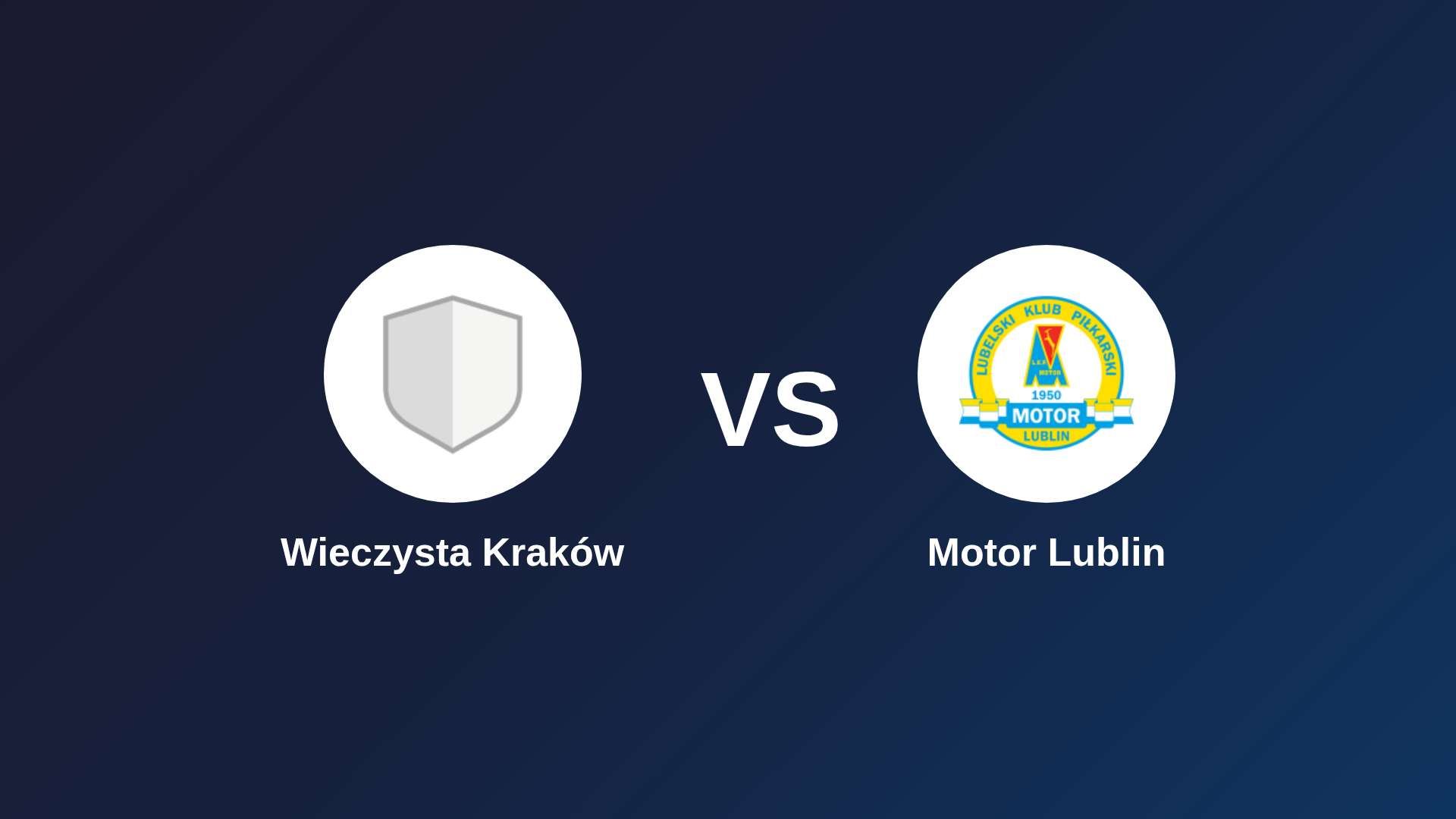 Wieczysta Kraków vs Motor Lublin