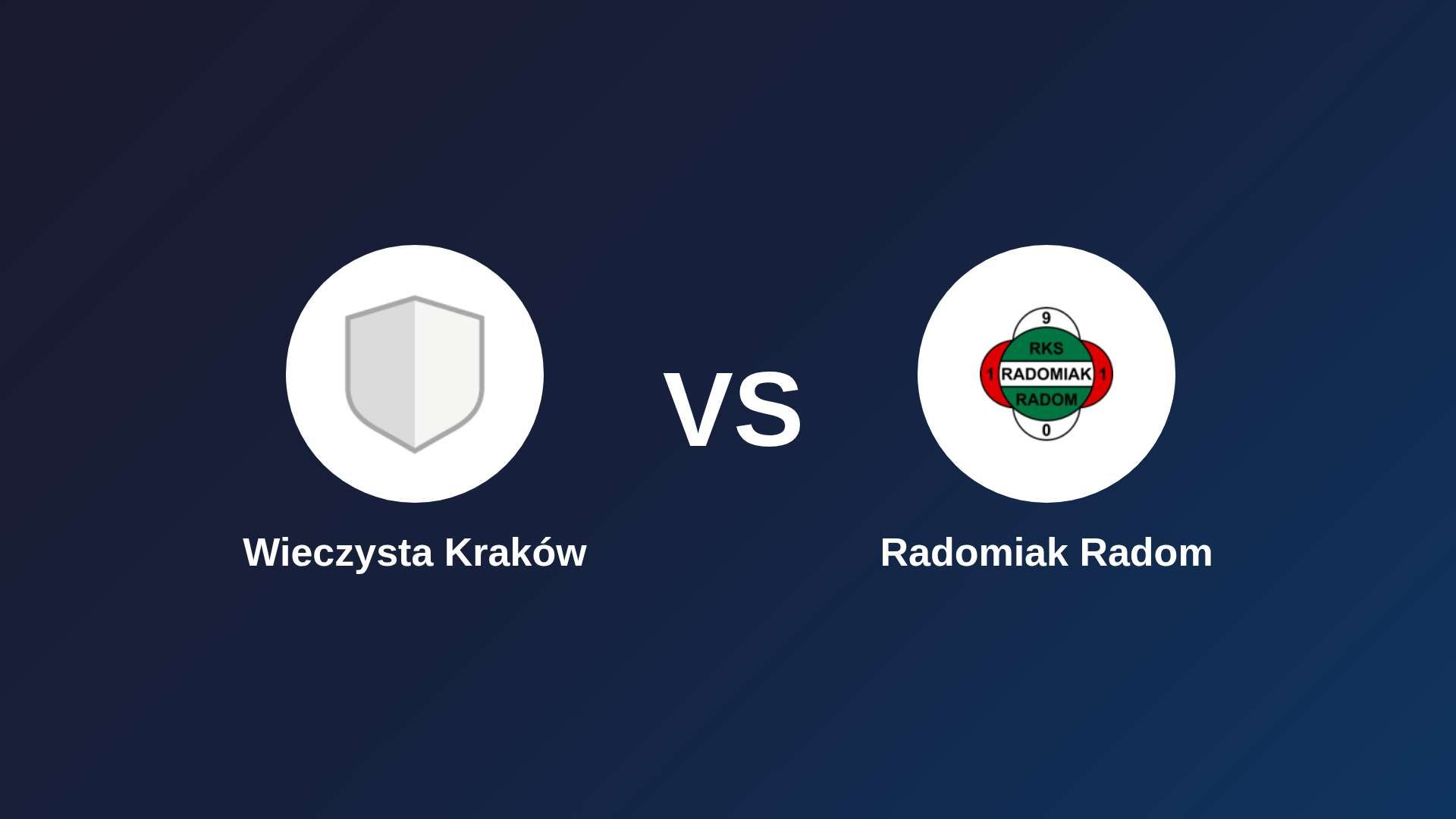 Wieczysta Kraków vs Radomiak Radom