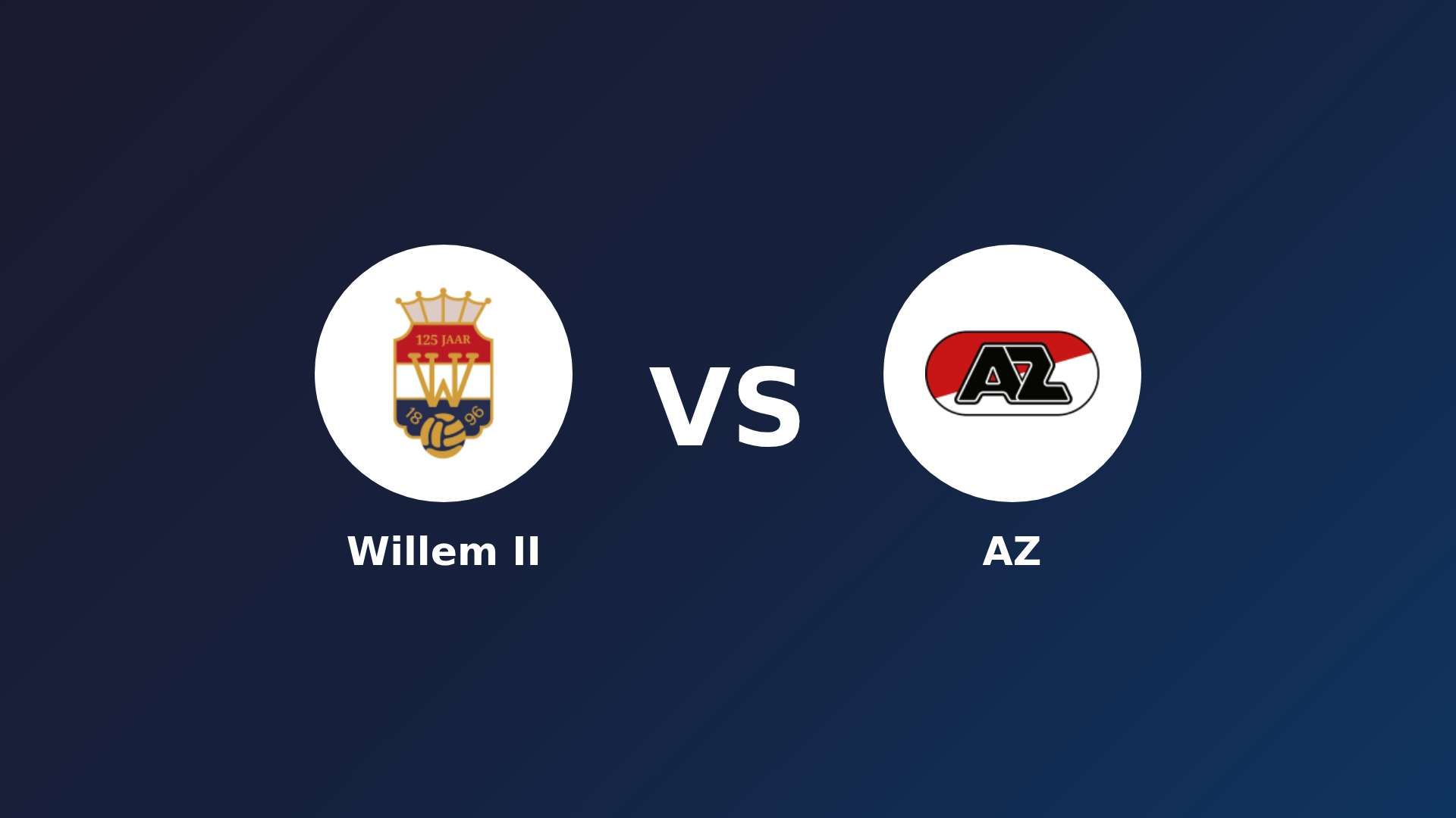 Willem II vs AZ