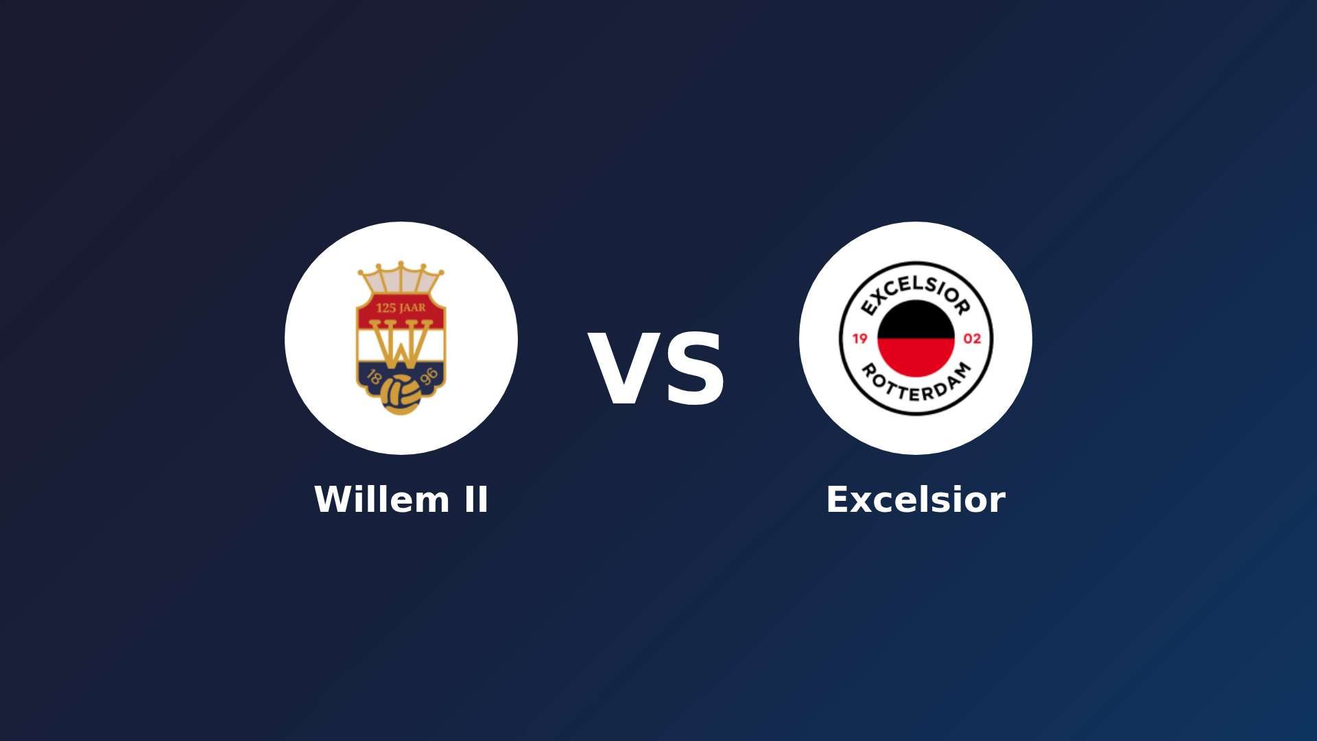 Willem II vs Excelsior