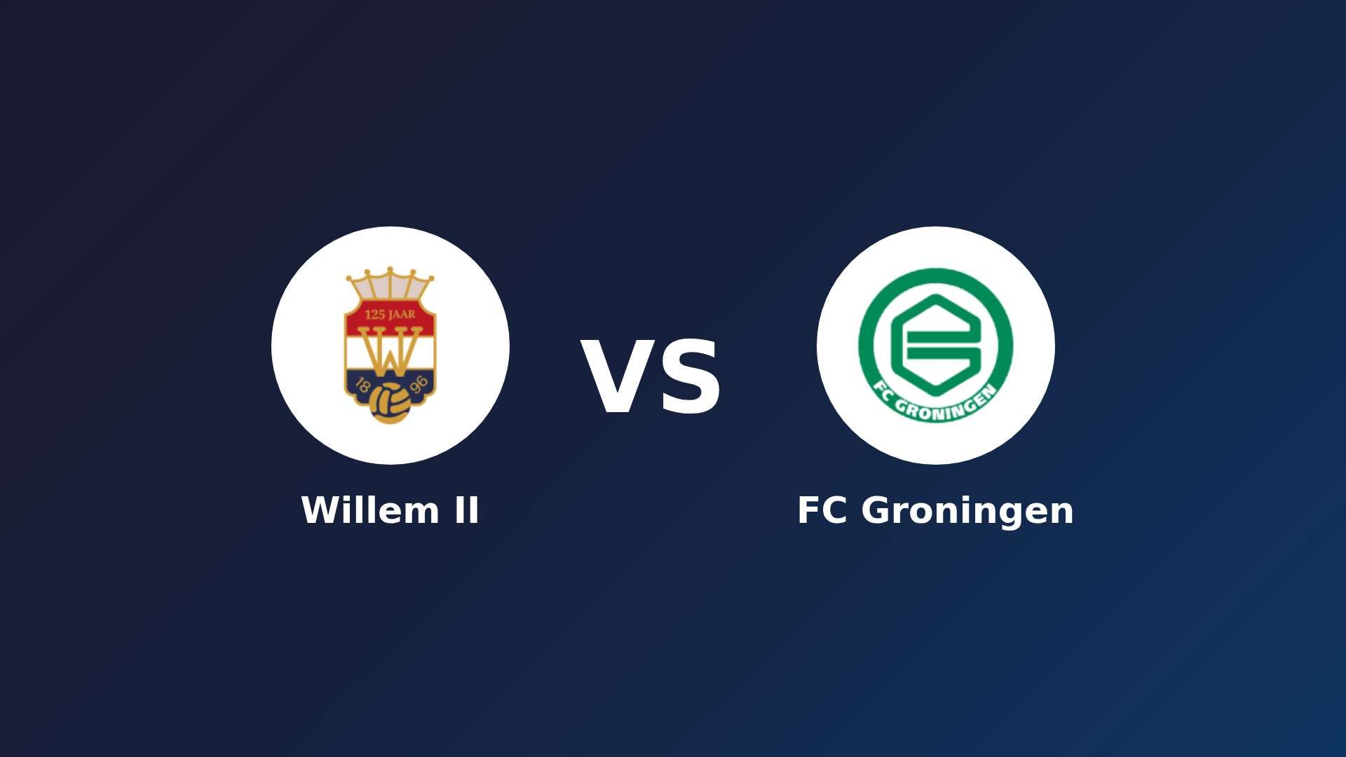 Willem II vs FC Groningen