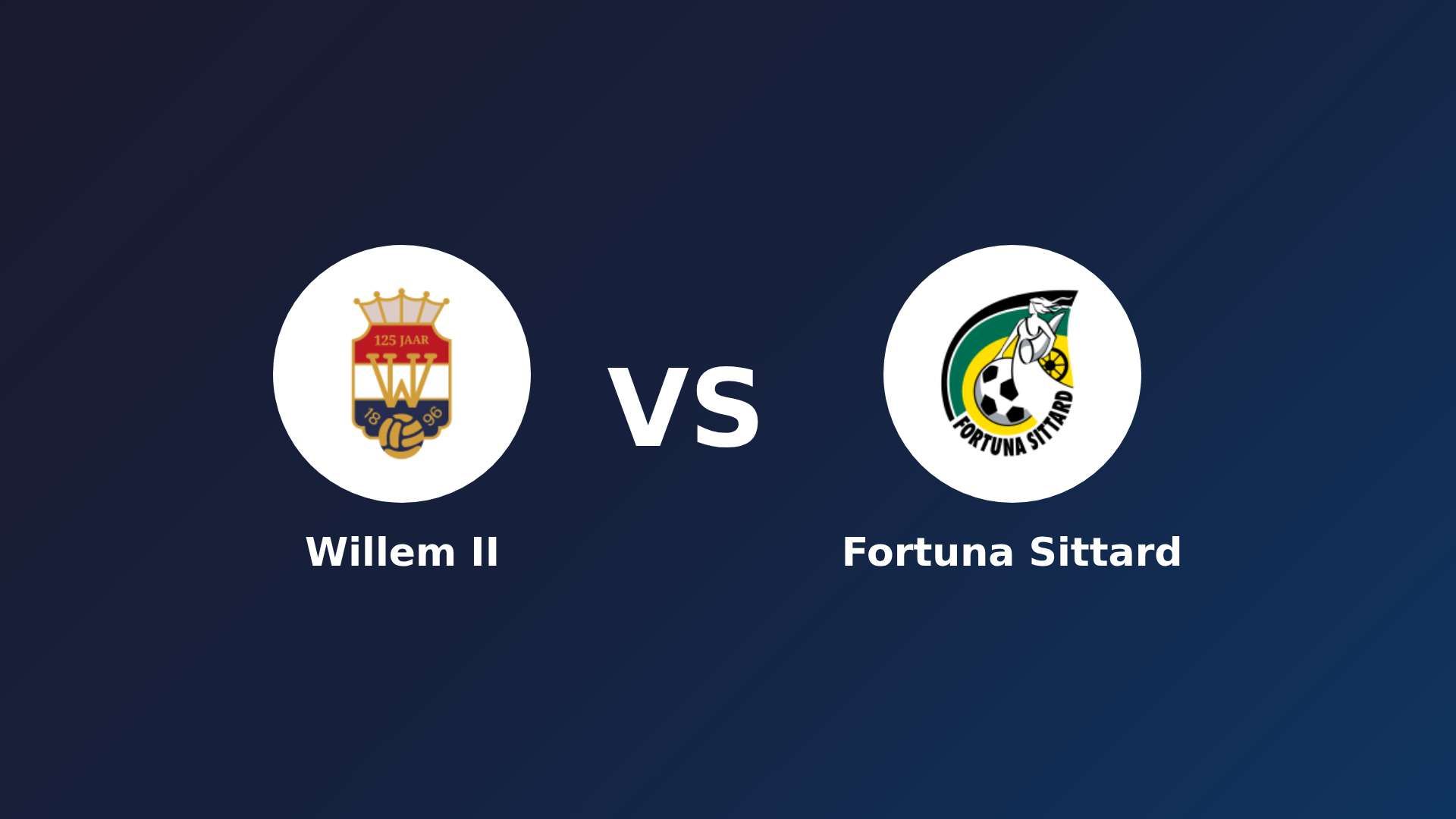 Willem II vs Fortuna Sittard