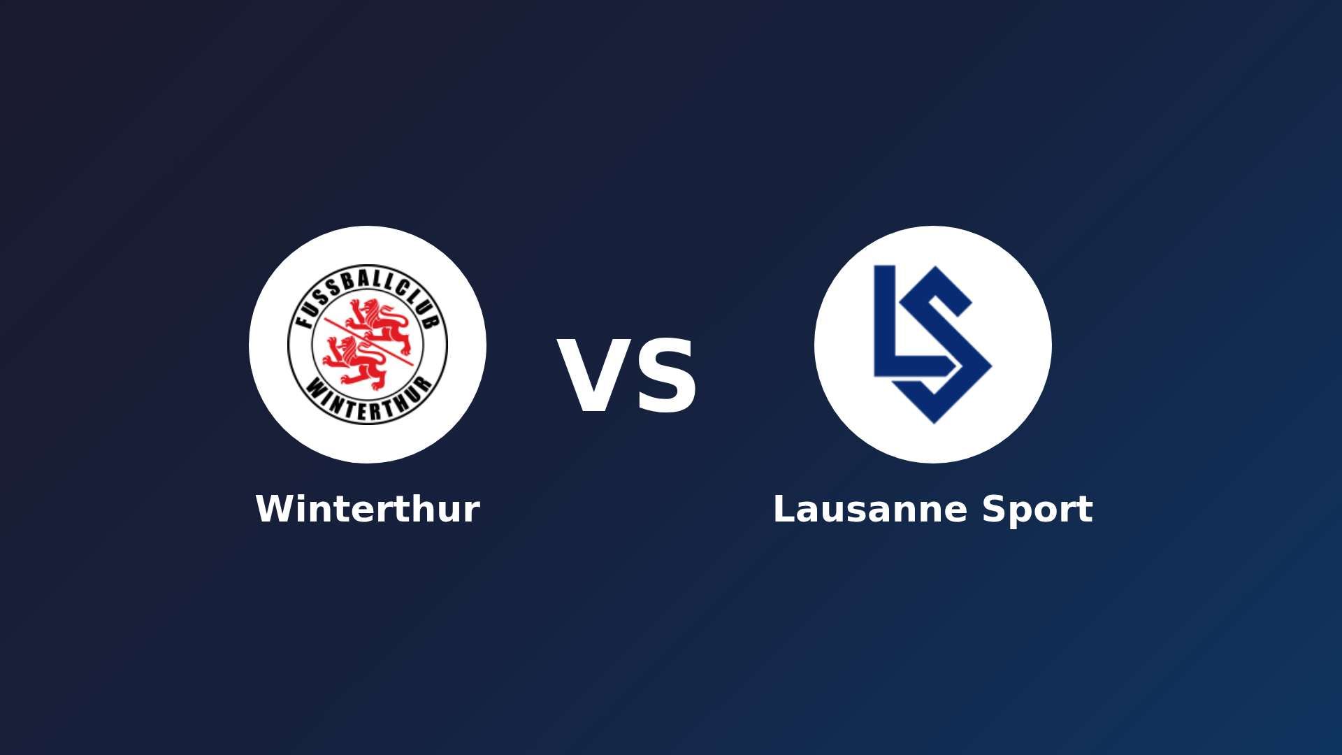 Winterthur vs Lausanne Sport