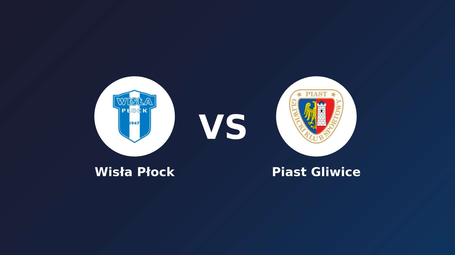Wisła Płock vs Piast Gliwice
