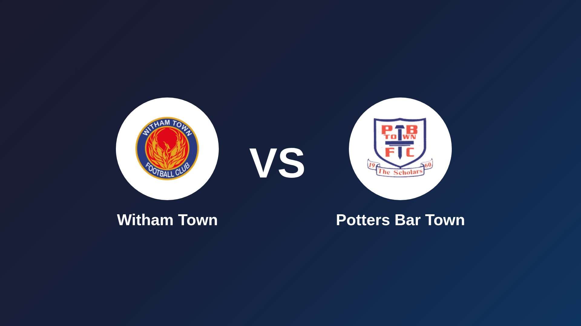 Witham Town vs Potters Bar Town