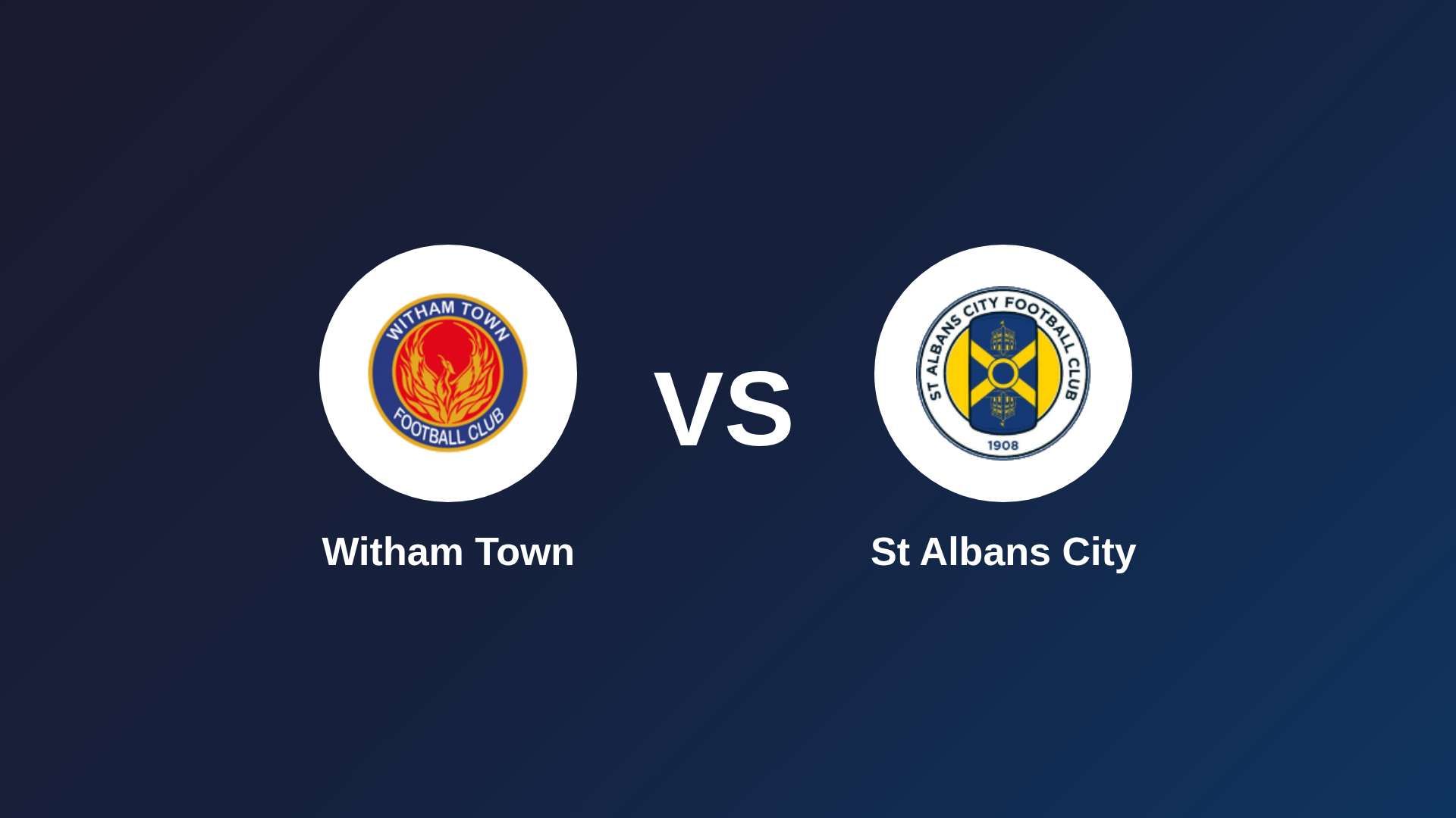 Witham Town vs St Albans City