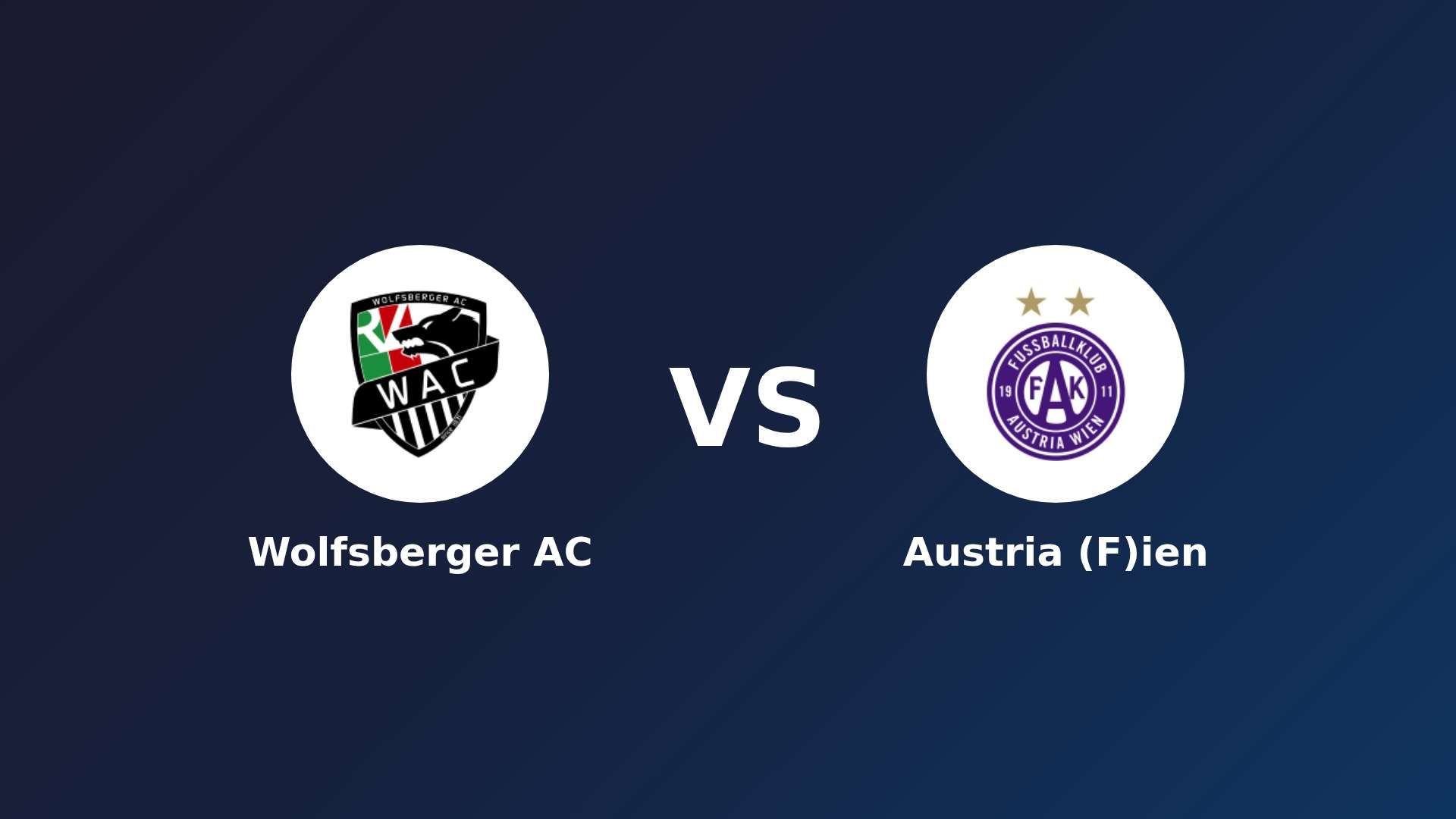 Wolfsberger AC vs Austria (F)ien