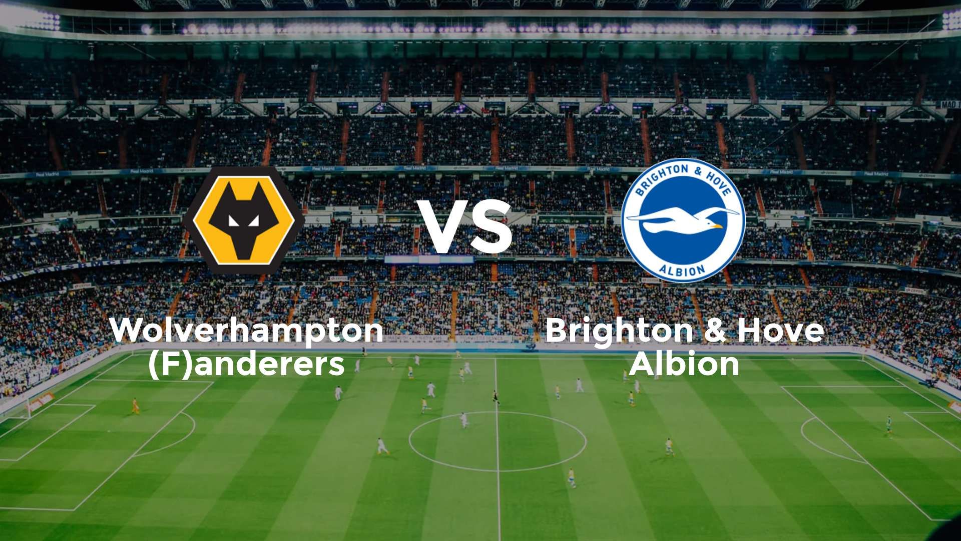 Wolverhampton (F)anderers vs Brighton & Hove Albion