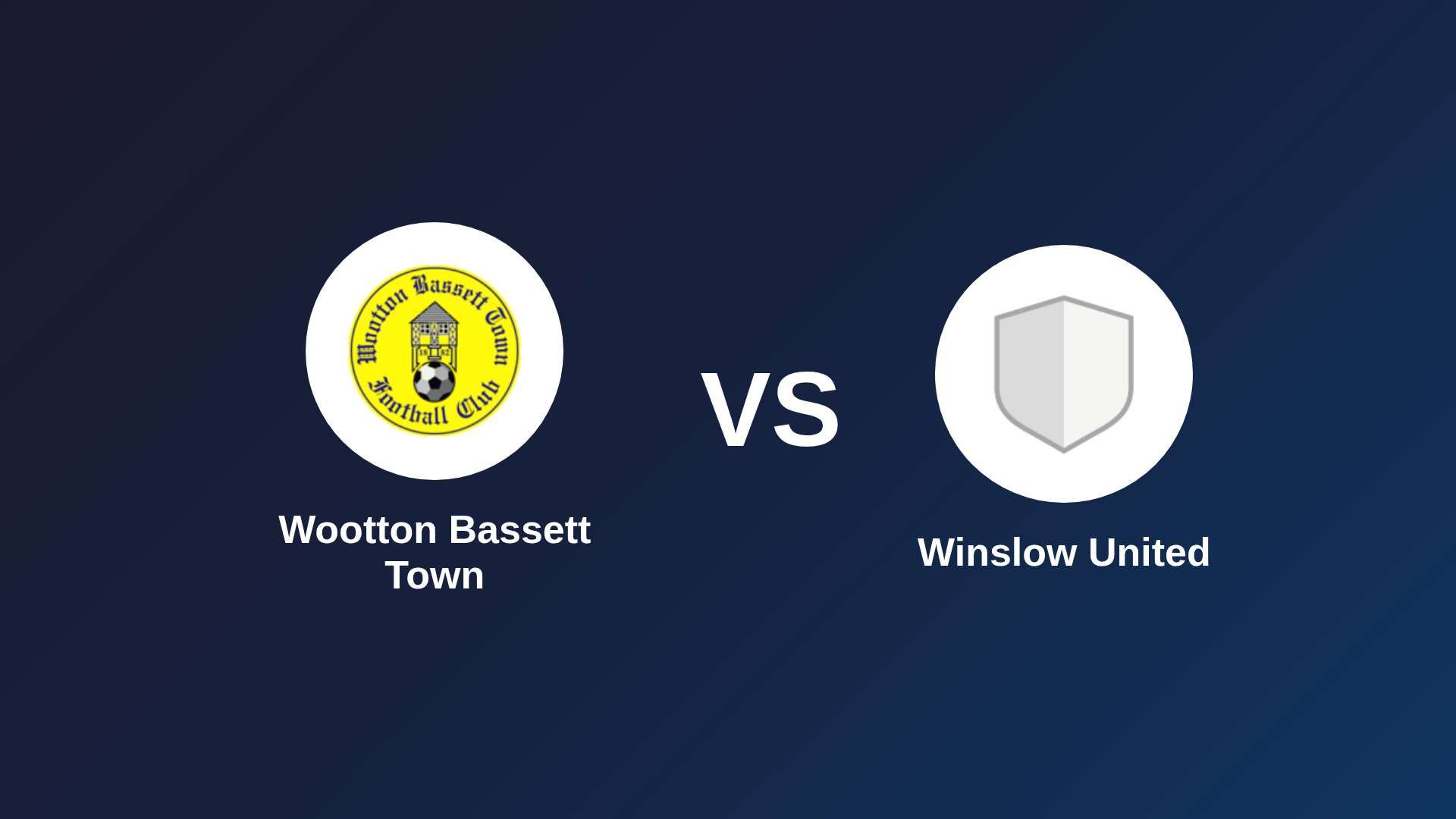 Wootton Bassett Town vs (F)inslow United