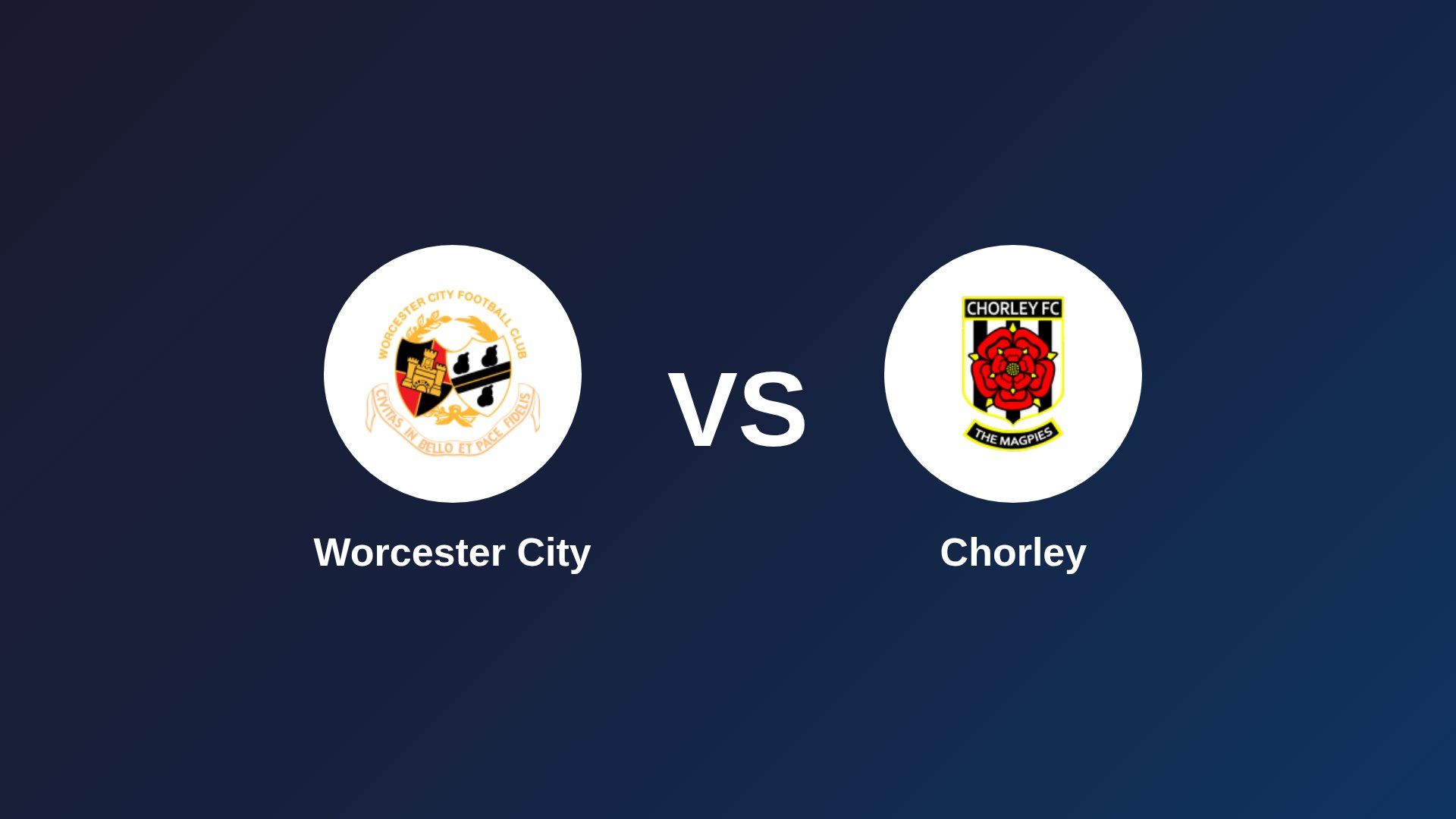 Worcester City vs Chorley