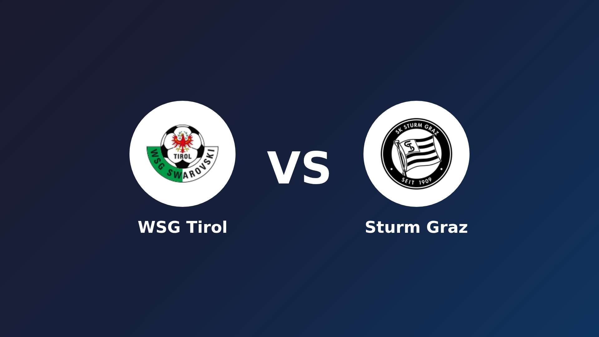 WSG Tirol vs Sturm Graz