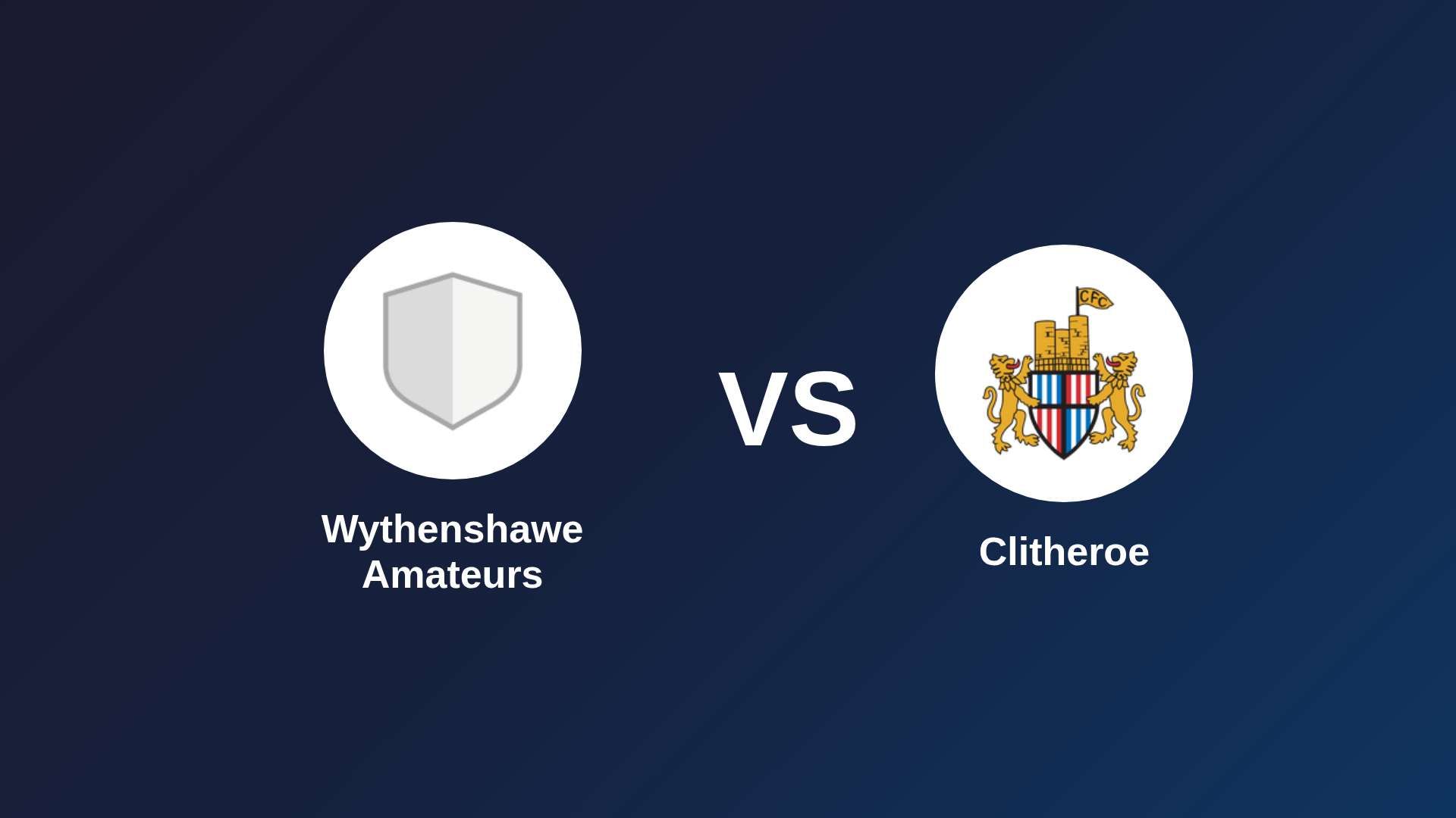 Wythenshawe Amateurs vs Clitheroe