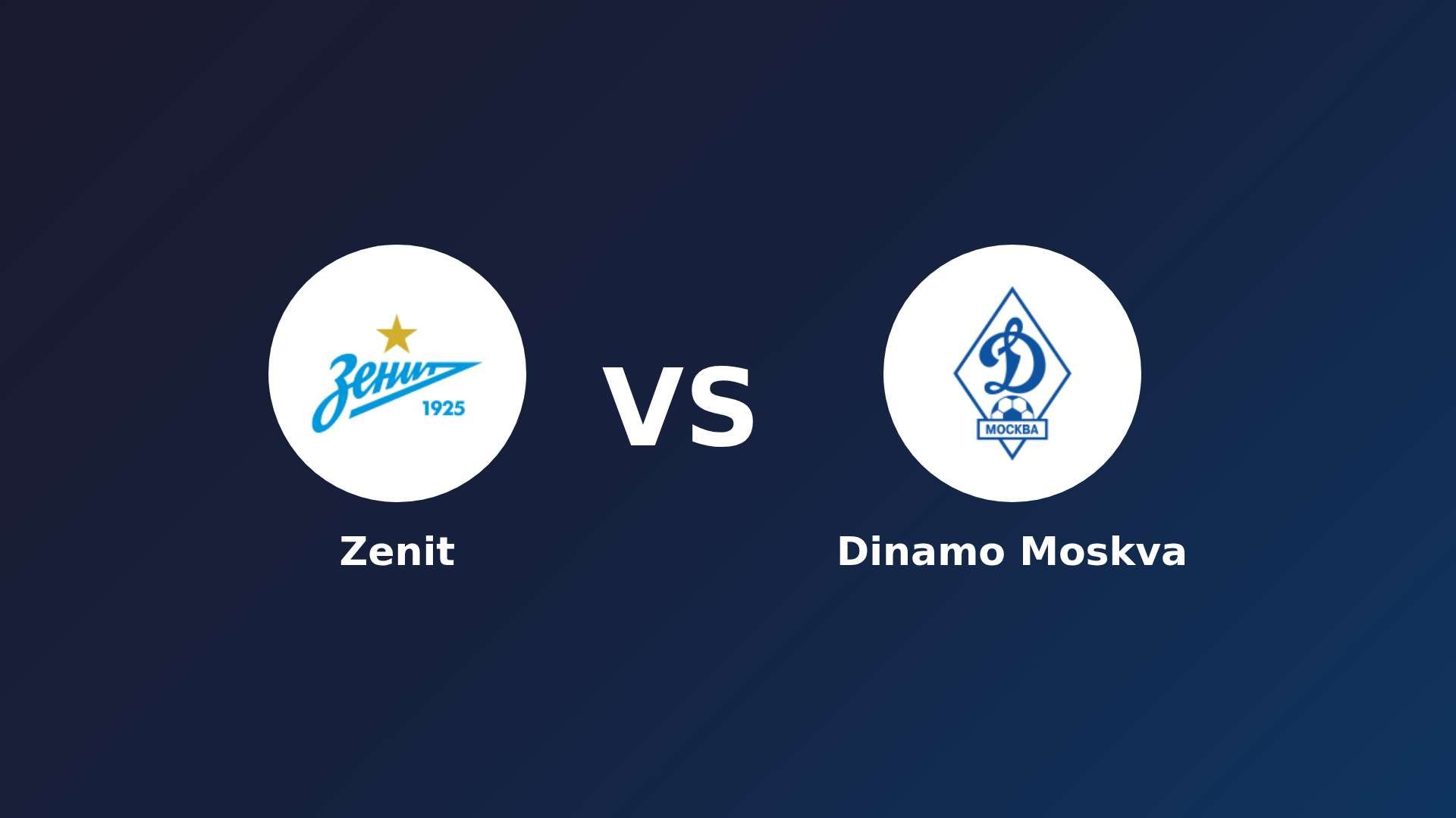 Zenit vs Dinamo Moskva
