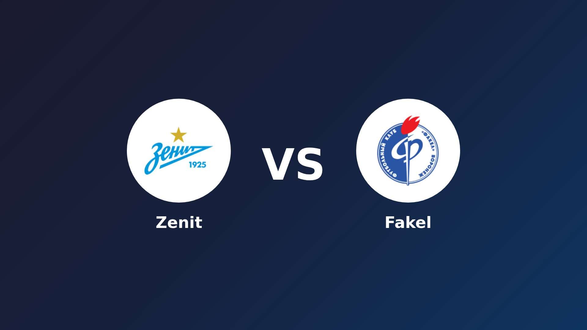 Zenit vs Fakel