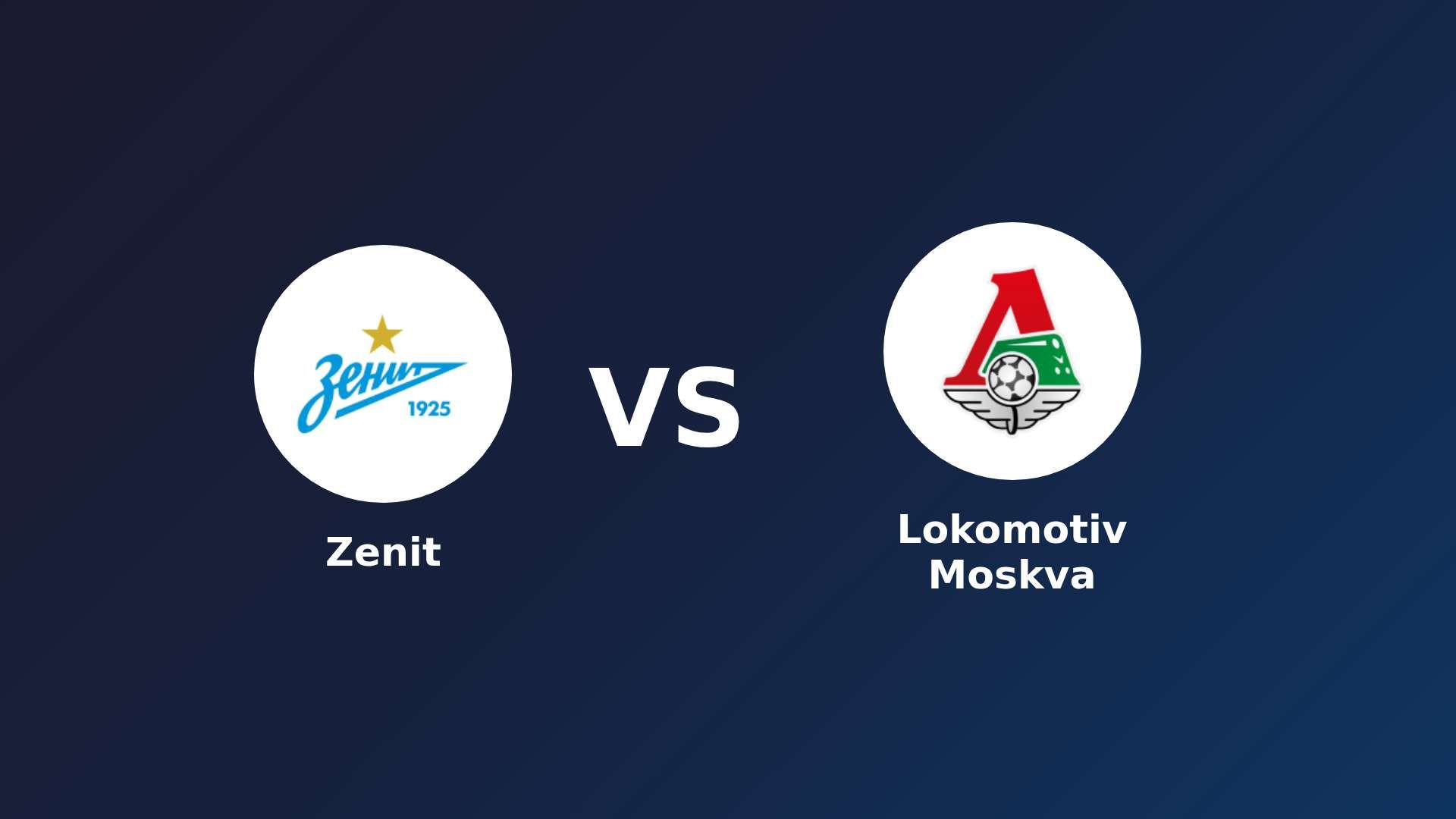 Zenit vs Lokomotiv Moskva