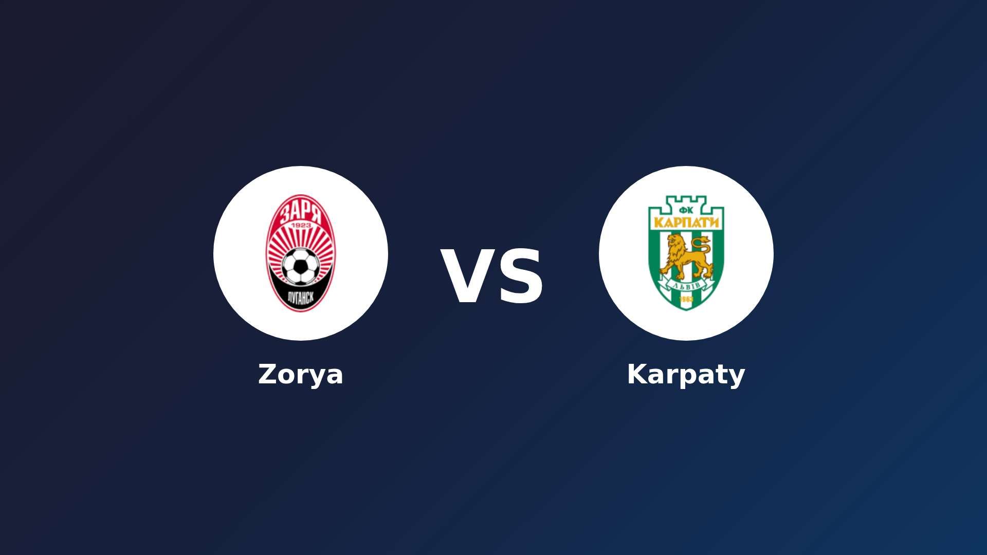 Zorya Luhansk vs Karpaty