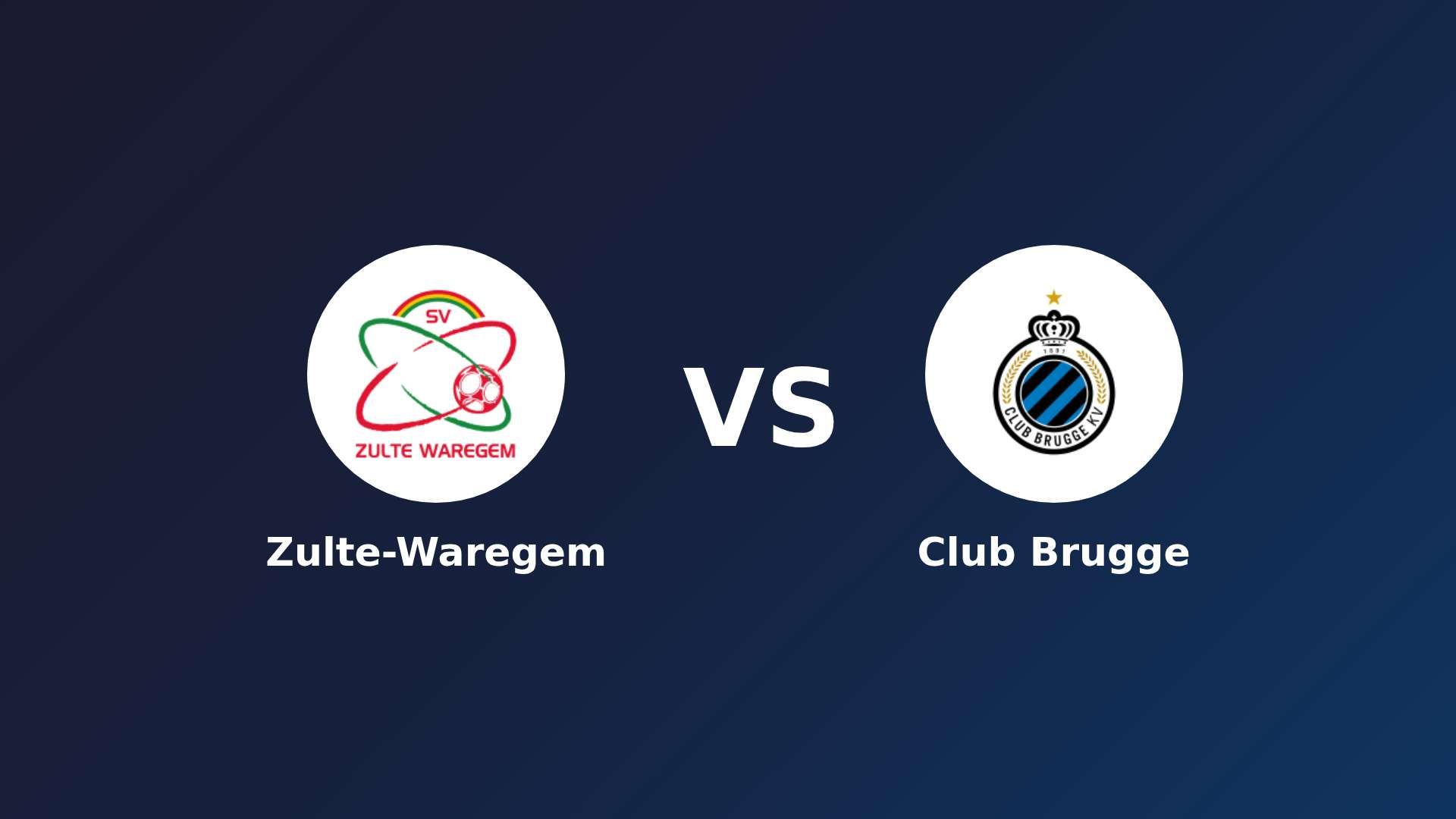 Zulte-Waregem vs Club Brugge