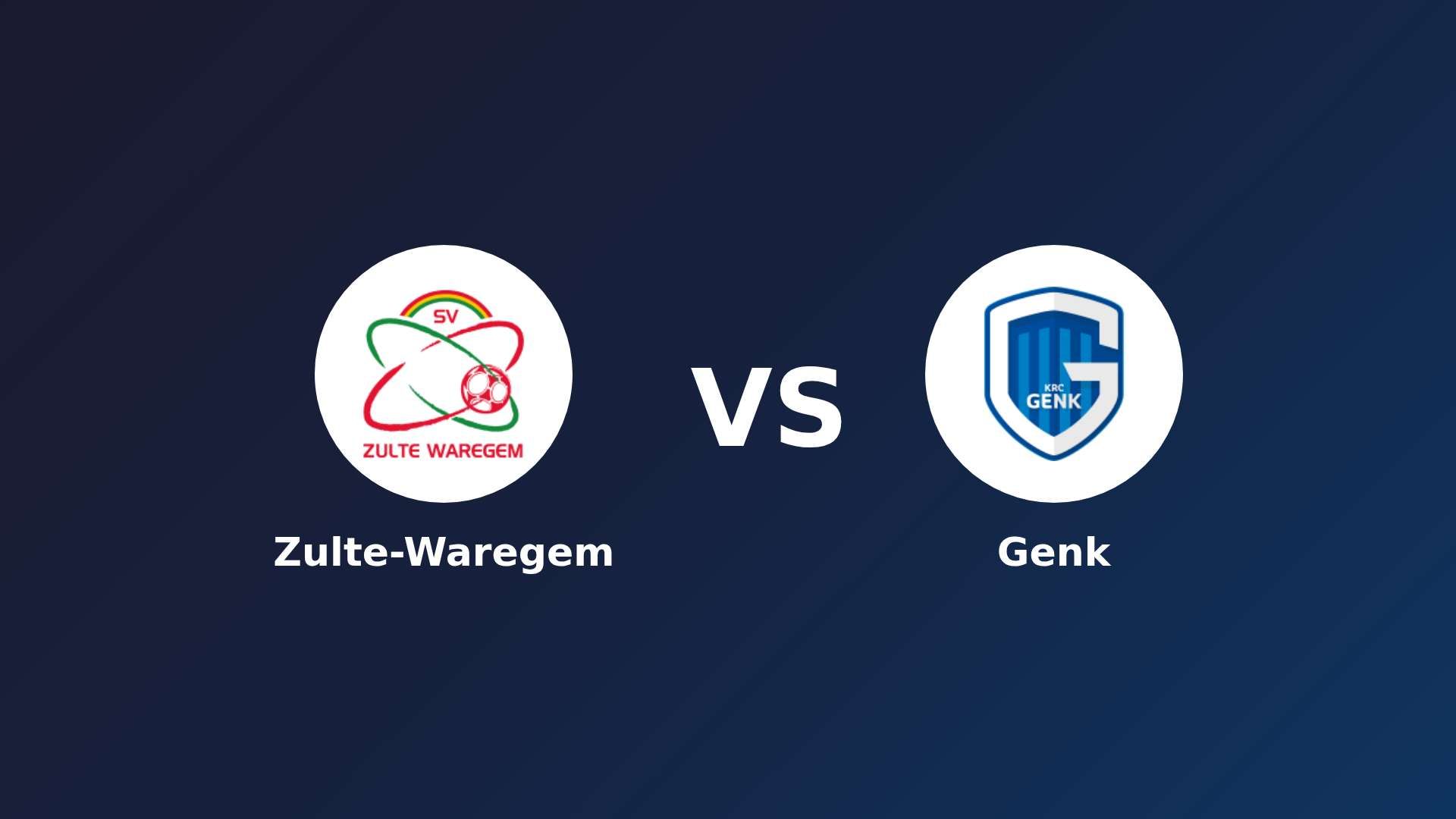 Zulte-Waregem vs Genk