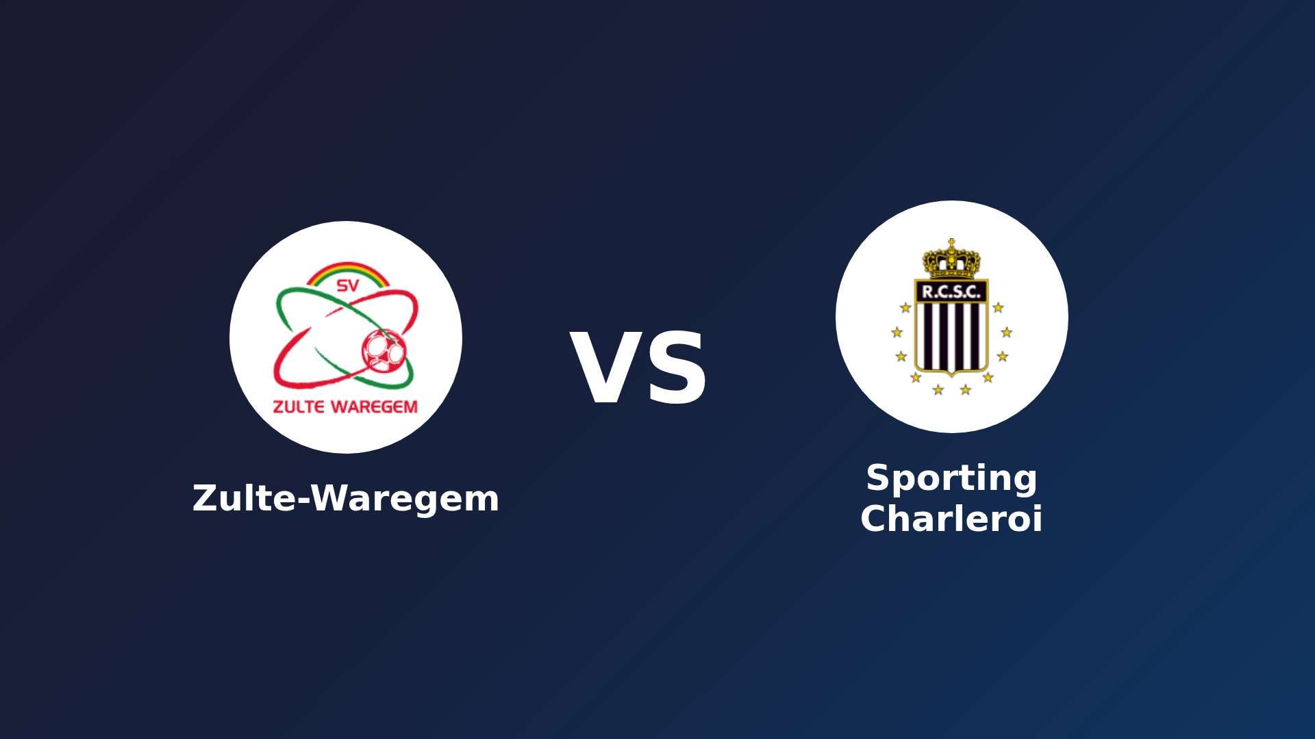 Zulte-Waregem vs Sporting Charleroi