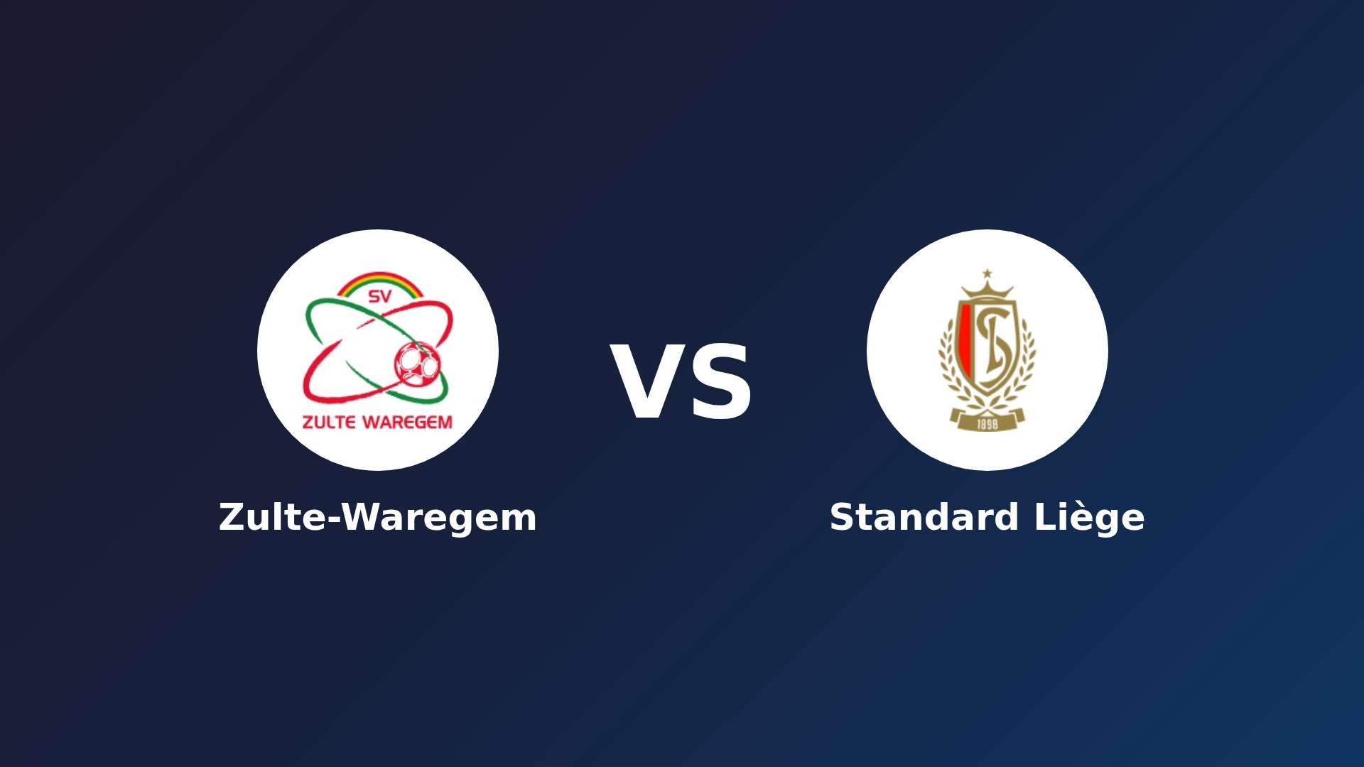 Zulte-Waregem vs Standard Liège