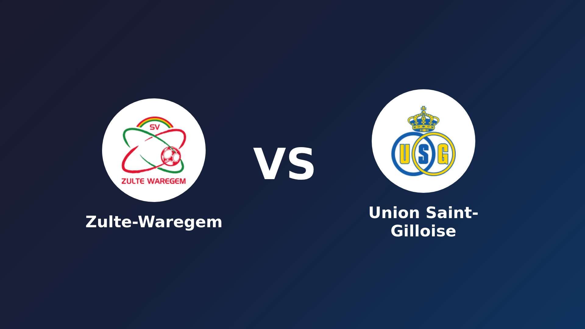 Zulte-Waregem vs Union Saint-Gilloise