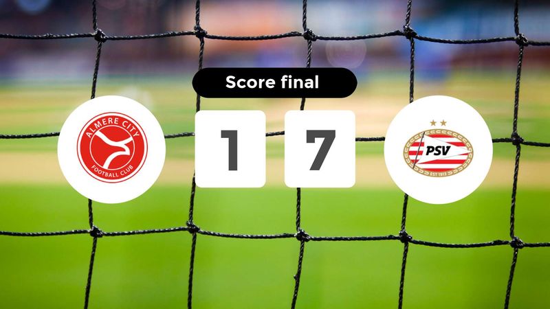 Résumé du match Almere City vs PSV du 24 août 2024