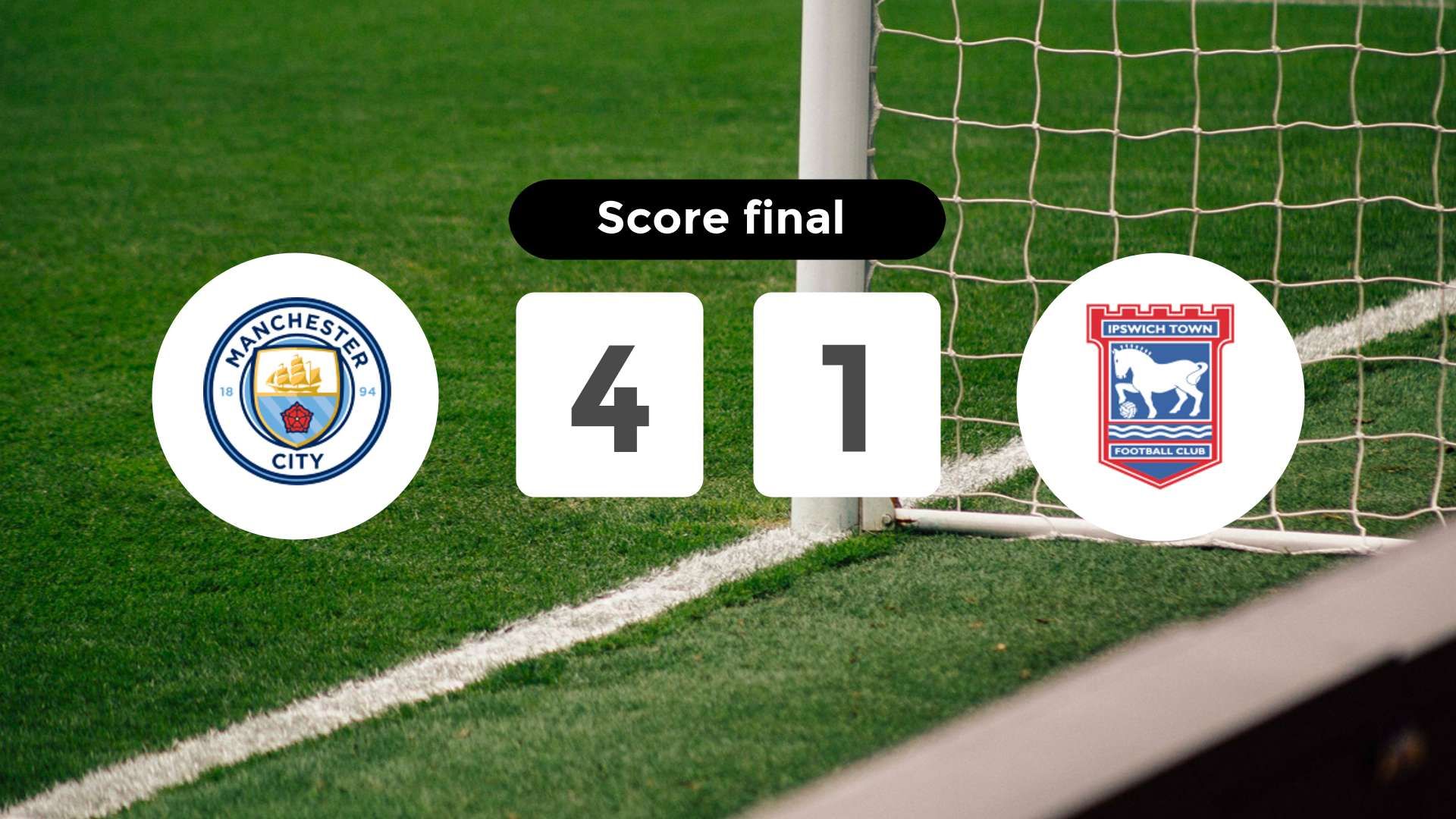 Résumé du match Manchester City vs Ipswich Town du 24 août 2024