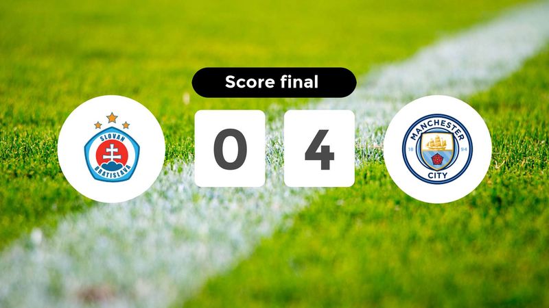 Résumé du match Slovan Bratislava vs Manchester City du 1 octobre 2024