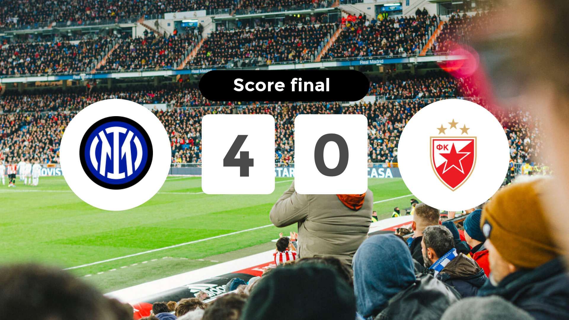 Résumé du match Inter vs Crvena Zvezda du 1 octobre 2024