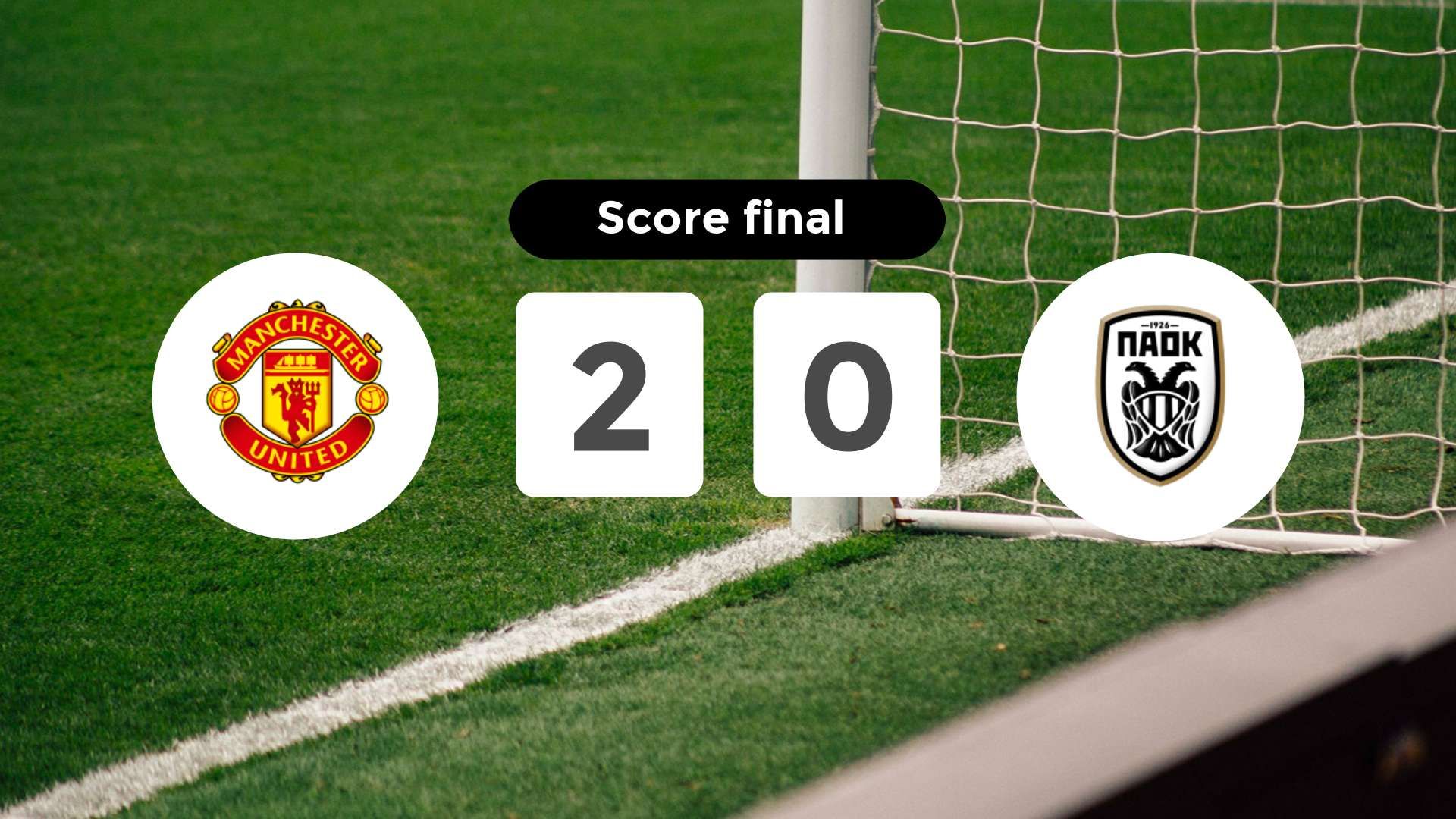 Résumé du match Manchester United vs PAOK du 7 novembre 2024