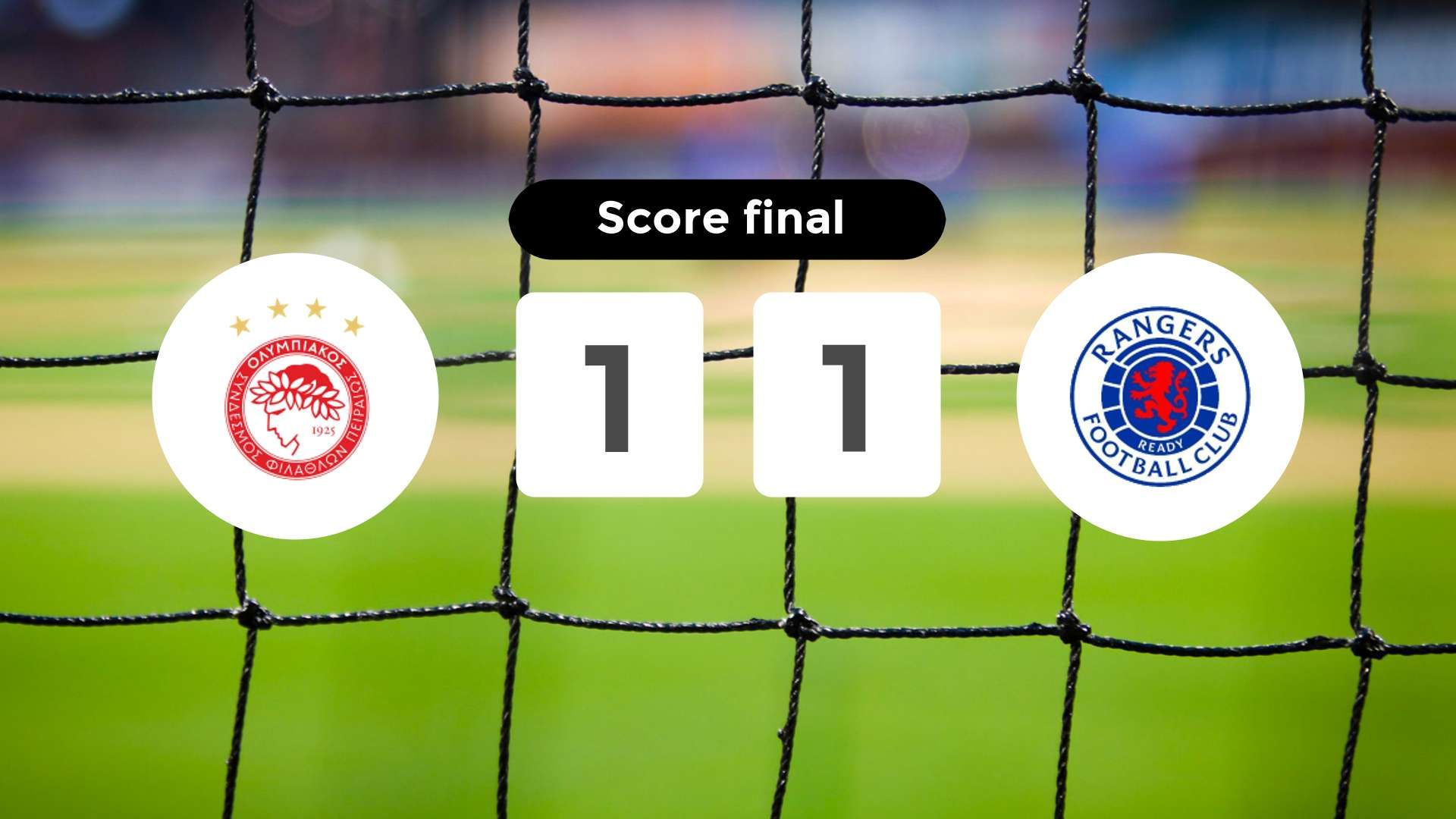Résumé du match Olympiakos Piraeus vs Rangers du 7 novembre 2024