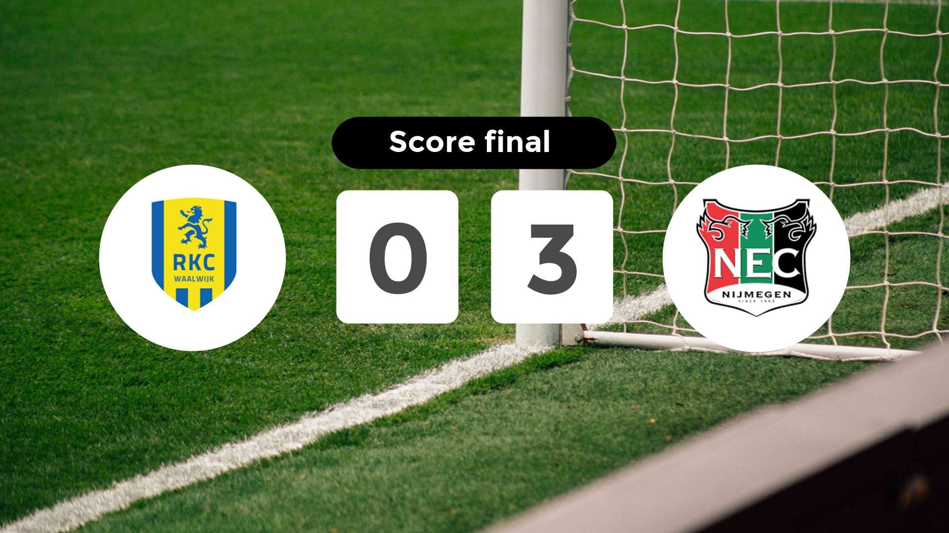Résumé du match RKC (F)aalwijk vs NEC du 9 novembre 2024