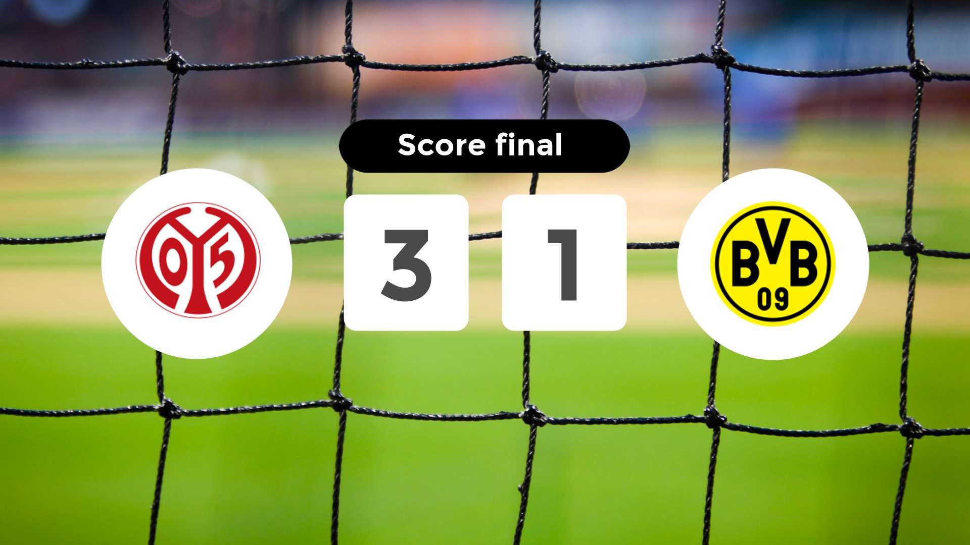 Résumé du match FSV Mainz 05 vs Borussia Dortmund du 9 novembre 2024