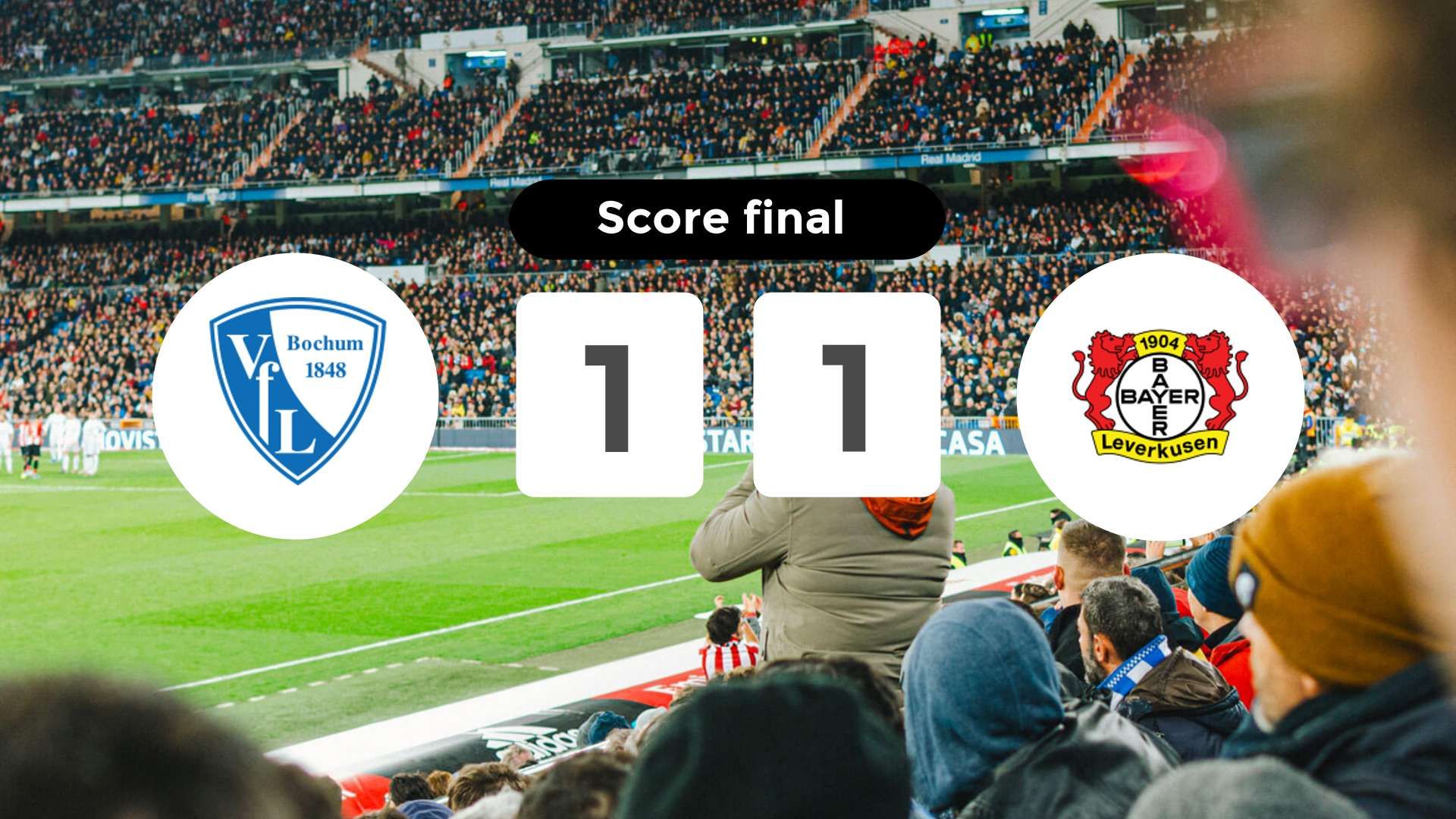 Résumé du match VfL Bochum 1848 vs Bayer 04 Leverkusen du 9 novembre 2024