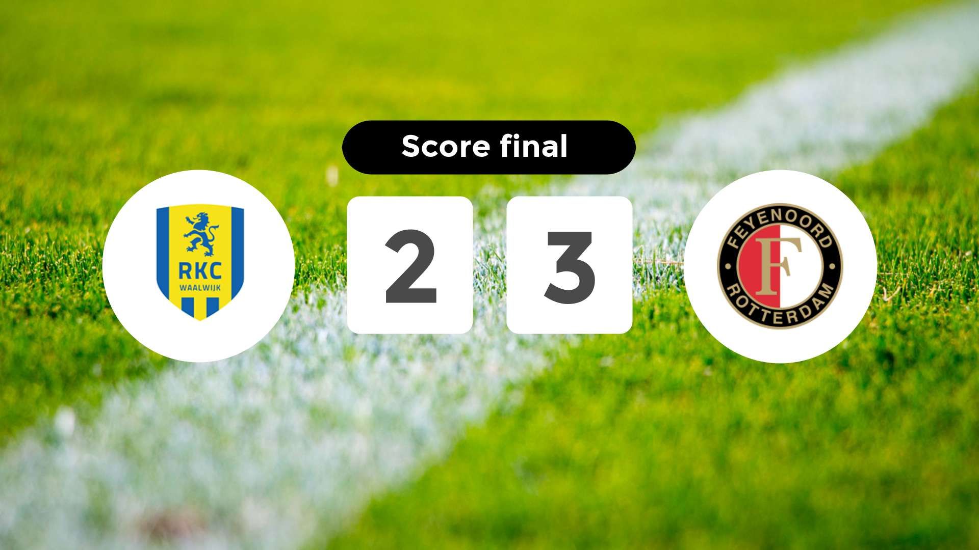 Résumé du match RKC (F)aalwijk vs Feyenoord du 7 décembre 2024
