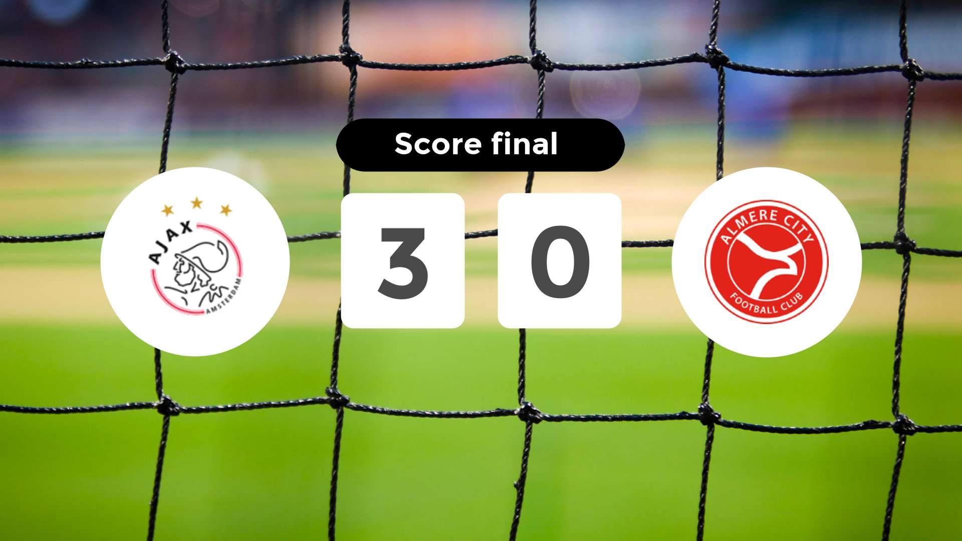Résumé du match Ajax vs Almere City du 15 décembre 2024