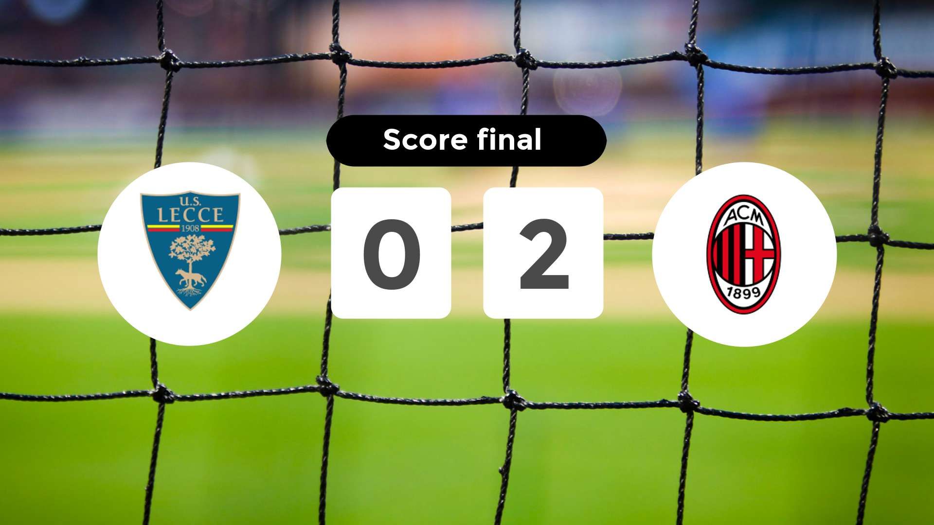 Résumé du match Lecce vs Milan du 29 août 2025