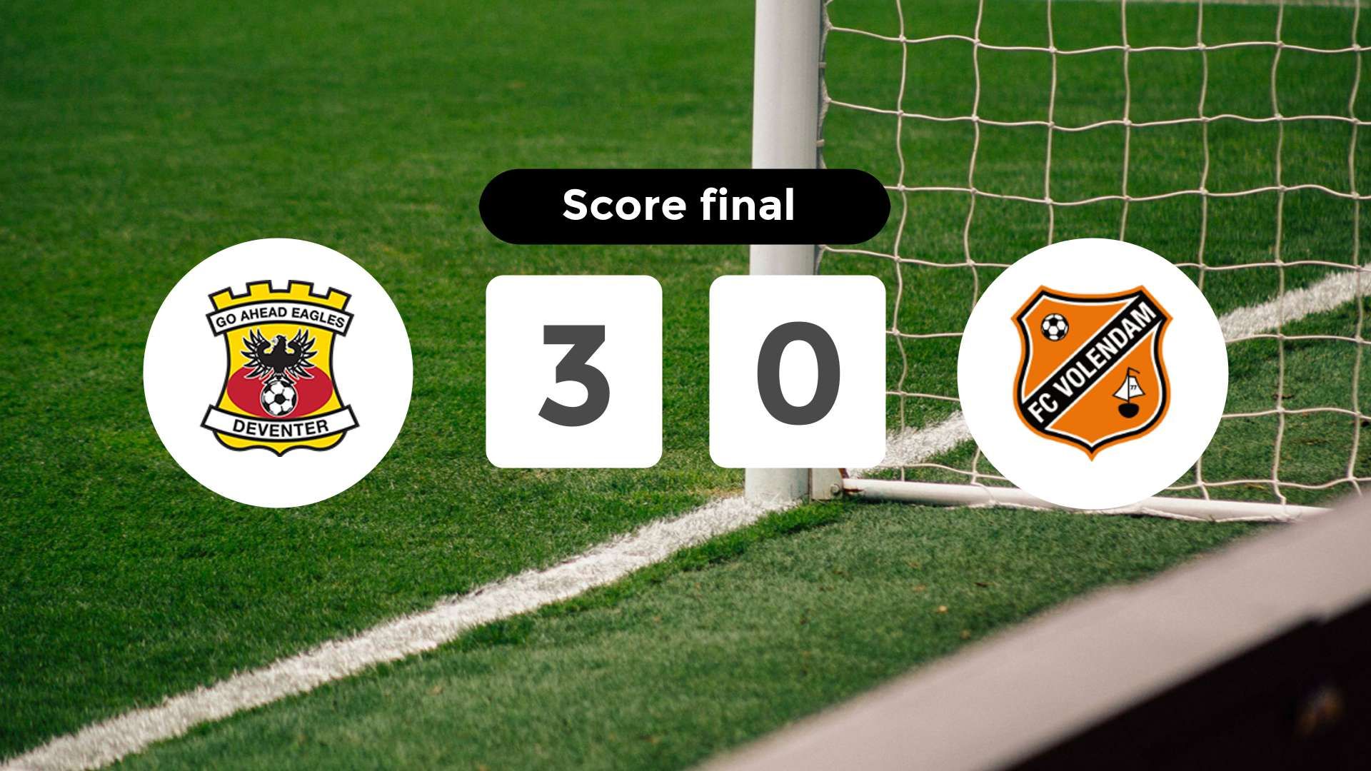 Résumé du match Go Ahead Eagles vs FC Volendam du 13 septembre 2025