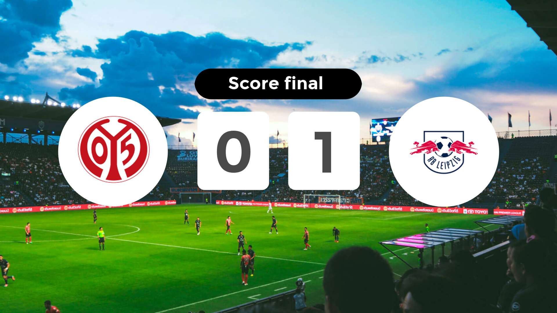 Résumé du match FSV Mainz 05 vs RB Leipzig du 13 septembre 2025