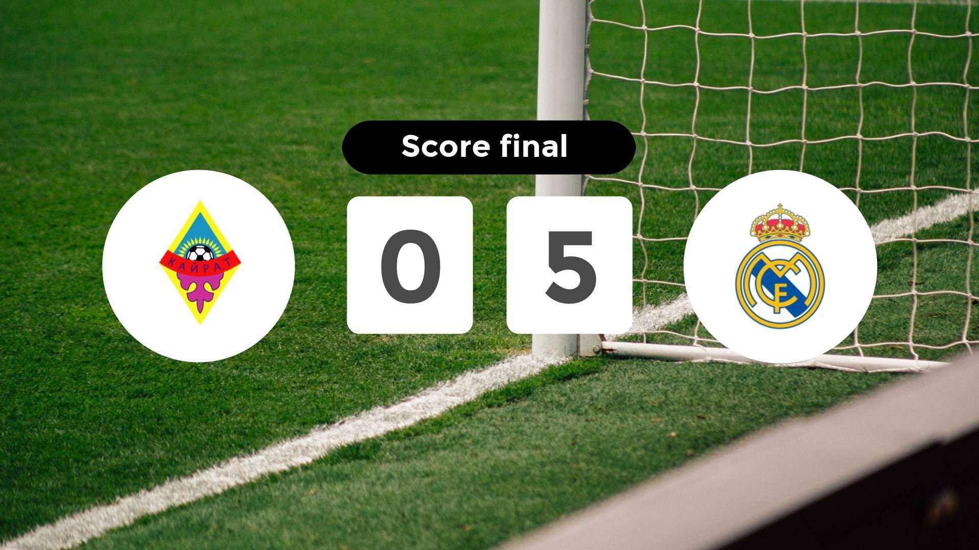 Résumé du match Kairat vs Real Madrid du 30 septembre 2025