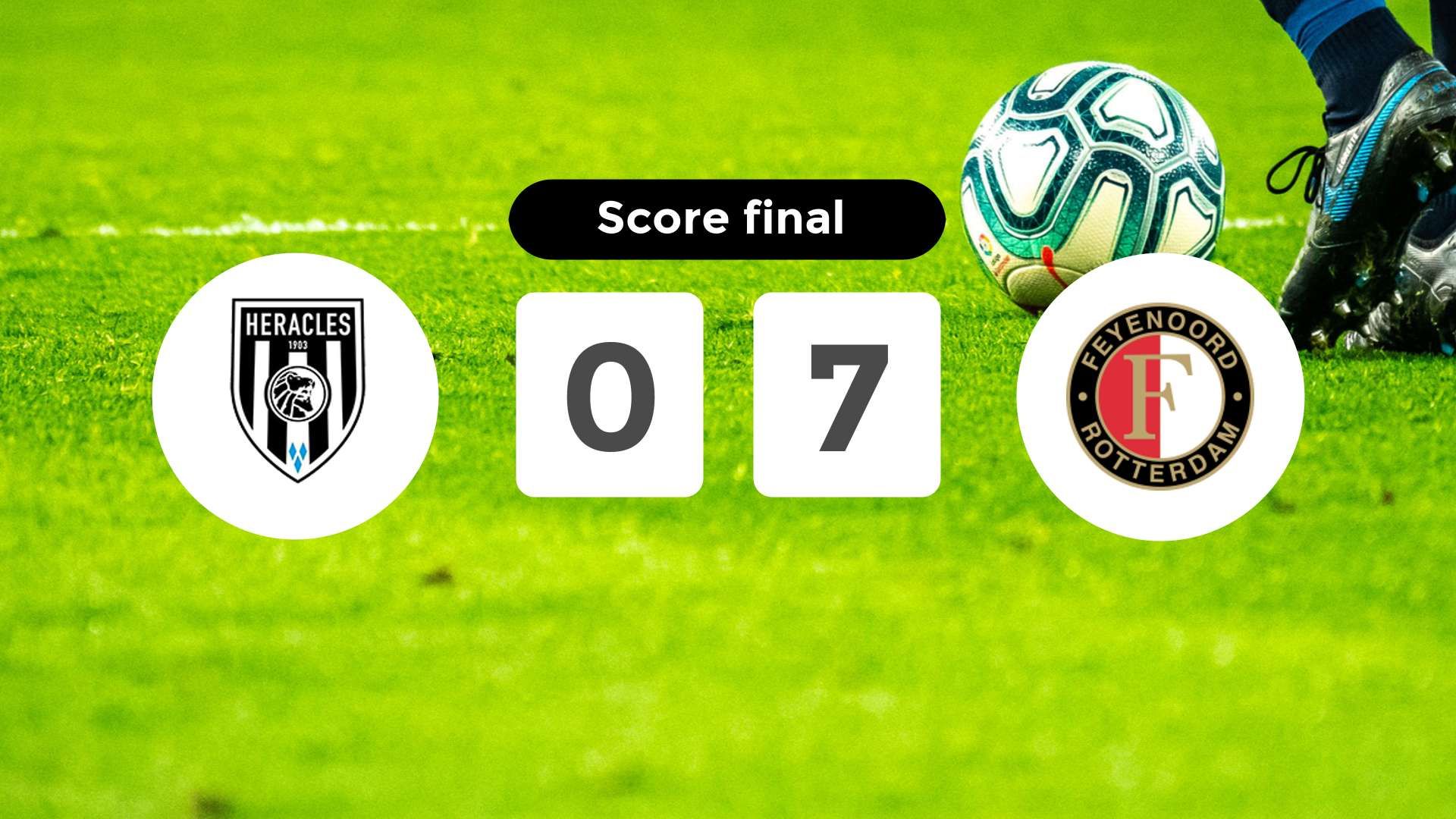 Résumé du match Heracles Almelo vs Feyenoord du 19 octobre 2025