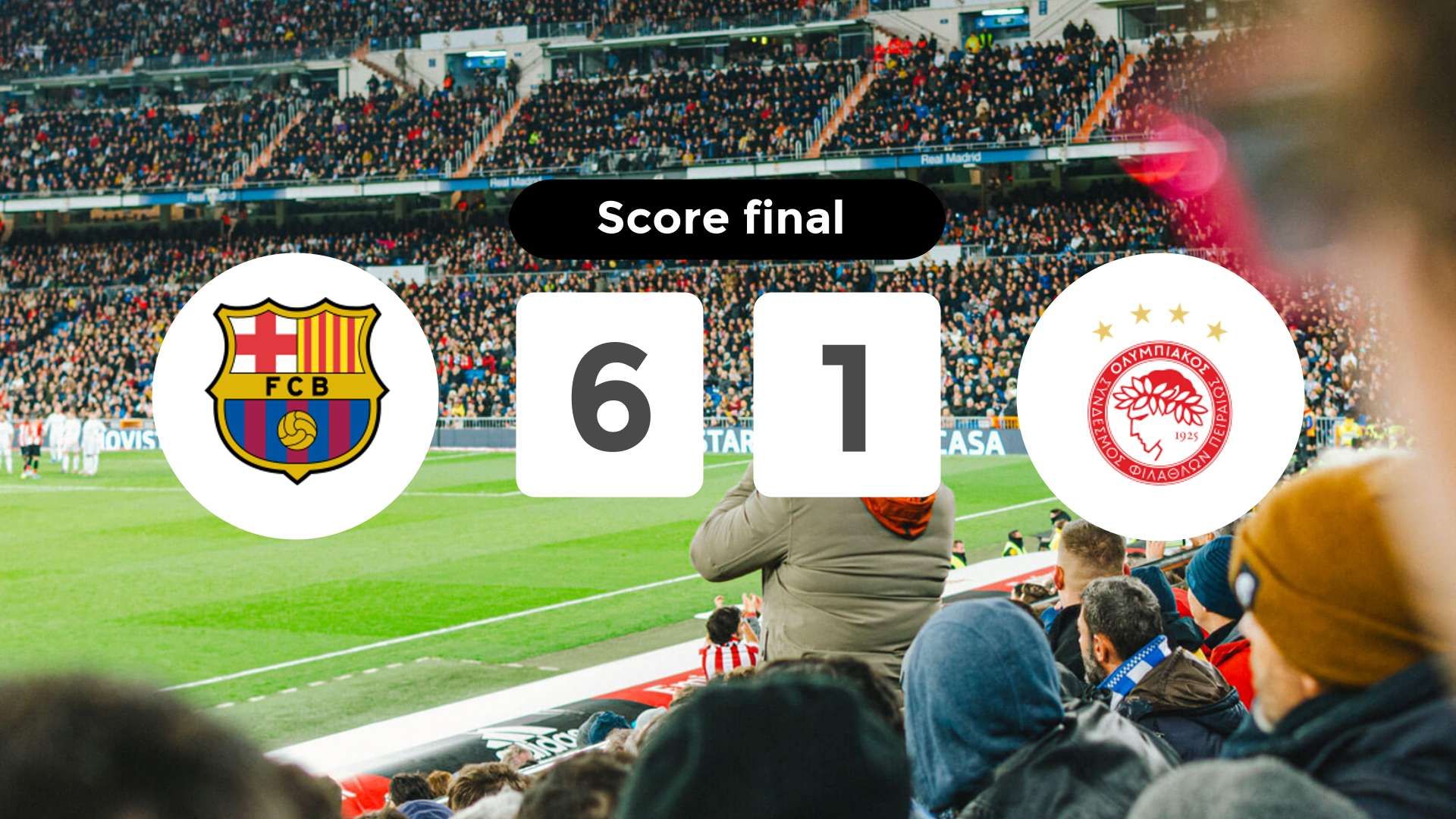 Résumé du match FC Barcelona vs Olympiacos F.C. du 21 octobre 2025