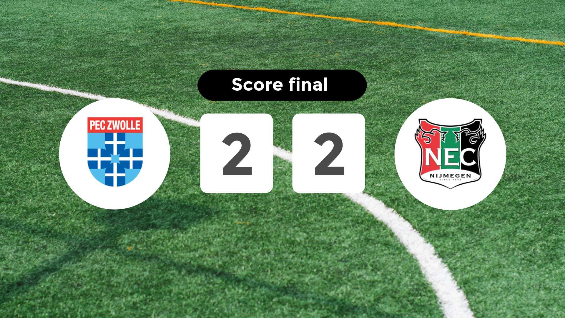 Résumé du match PEC Zwolle vs NEC Nijmegen du 25 octobre 2025