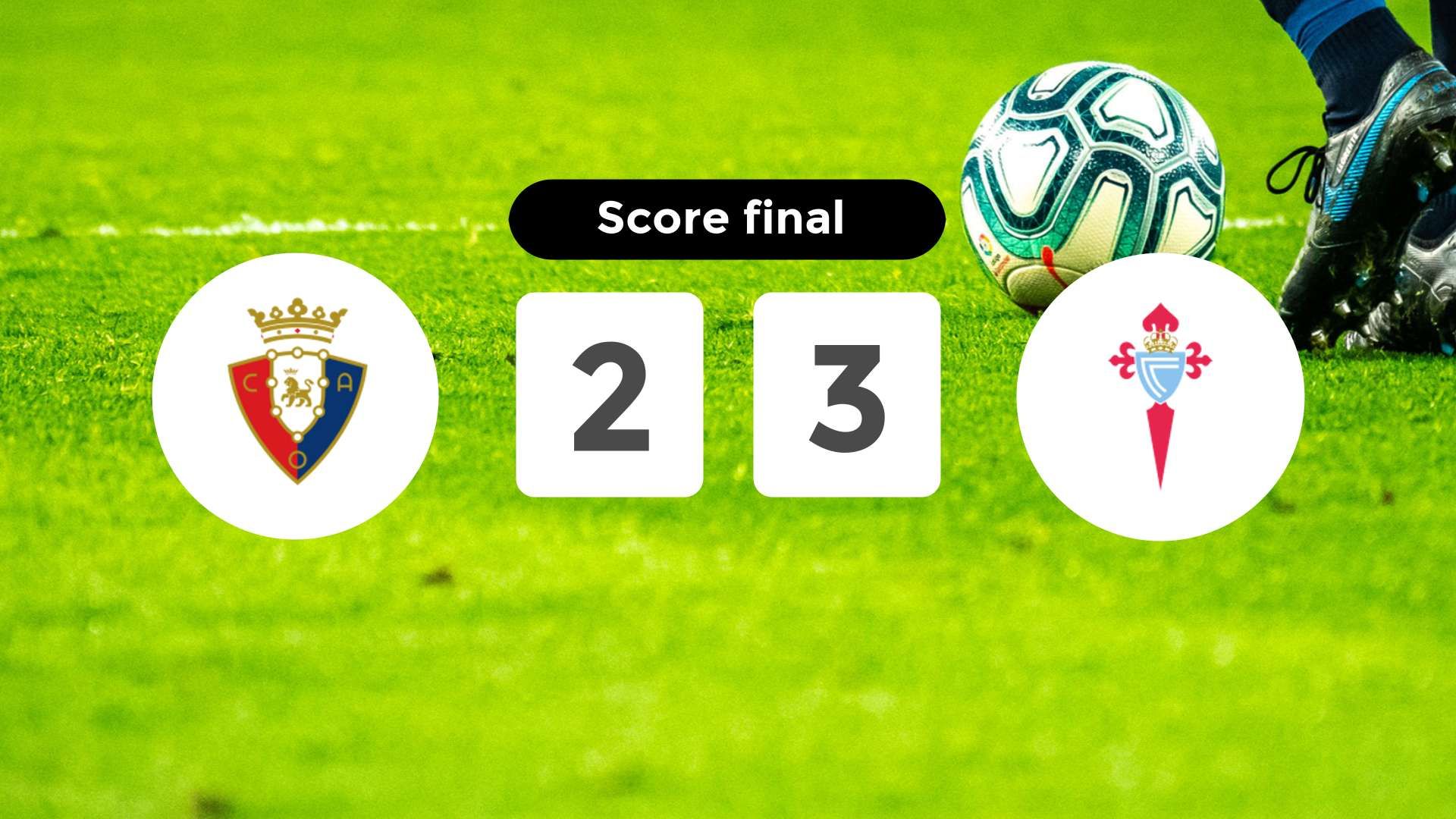 Résumé du match Osasuna vs Celta de Vigo du 26 octobre 2025