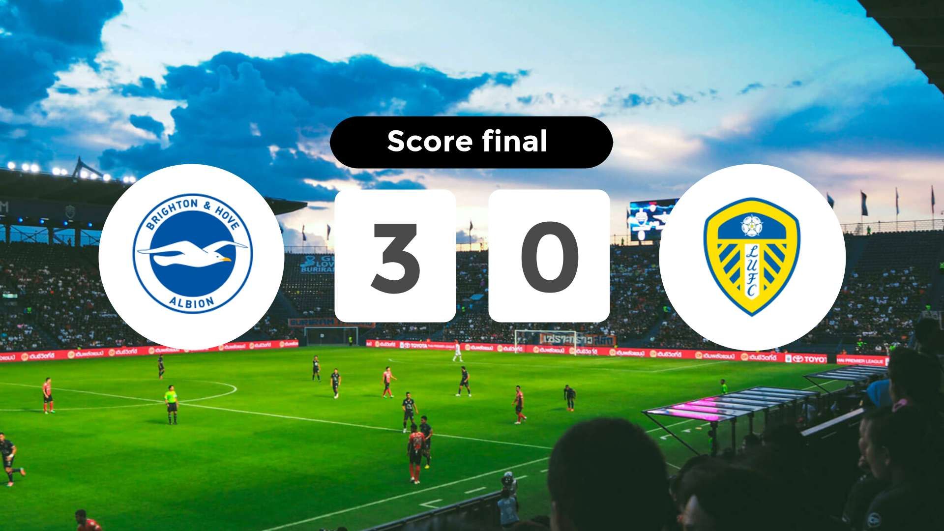 Résumé du match Brighton & Hove Albion vs Leeds United du 1 novembre 2025
