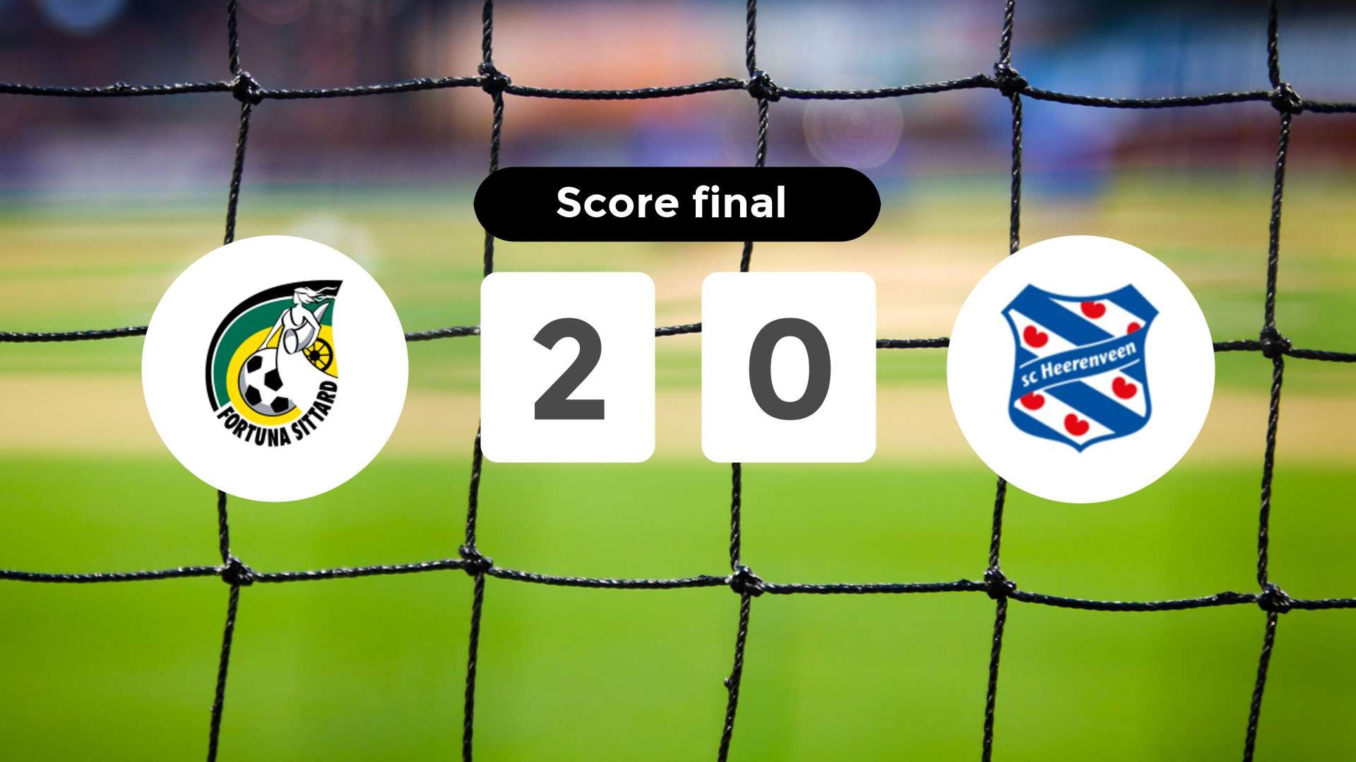 Résumé du match Fortuna Sittard vs SC Heerenveen du 8 novembre 2025