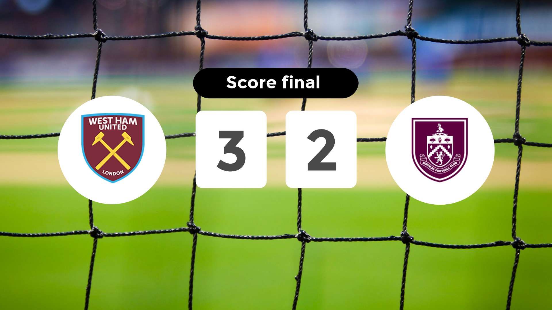 Résumé du match West Ham United vs Burnley du 8 novembre 2025