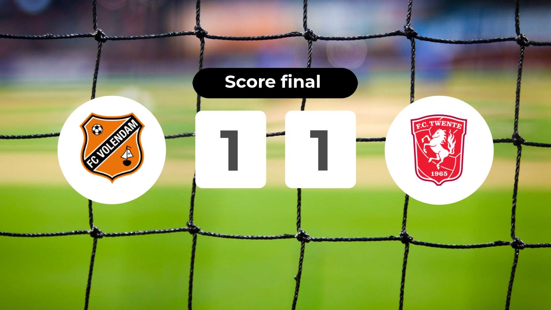 Résumé du match FC Volendam vs FC Twente du 22 novembre 2025
