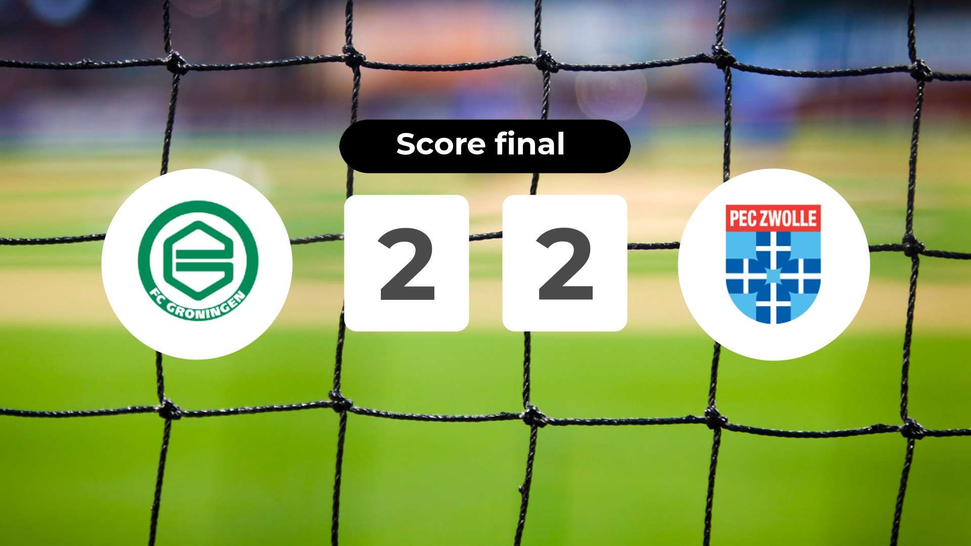 Résumé du match FC Groningen vs PEC Zwolle du 23 novembre 2025
