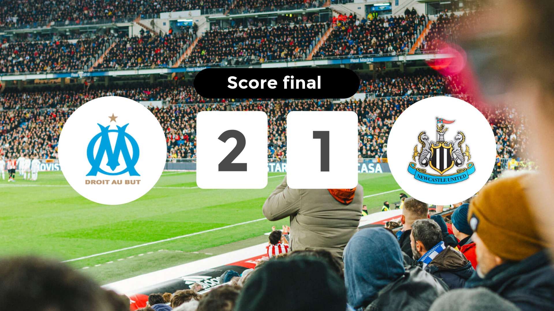 Résumé du match Olympique Marseille vs Newcastle United du 25 novembre 2025